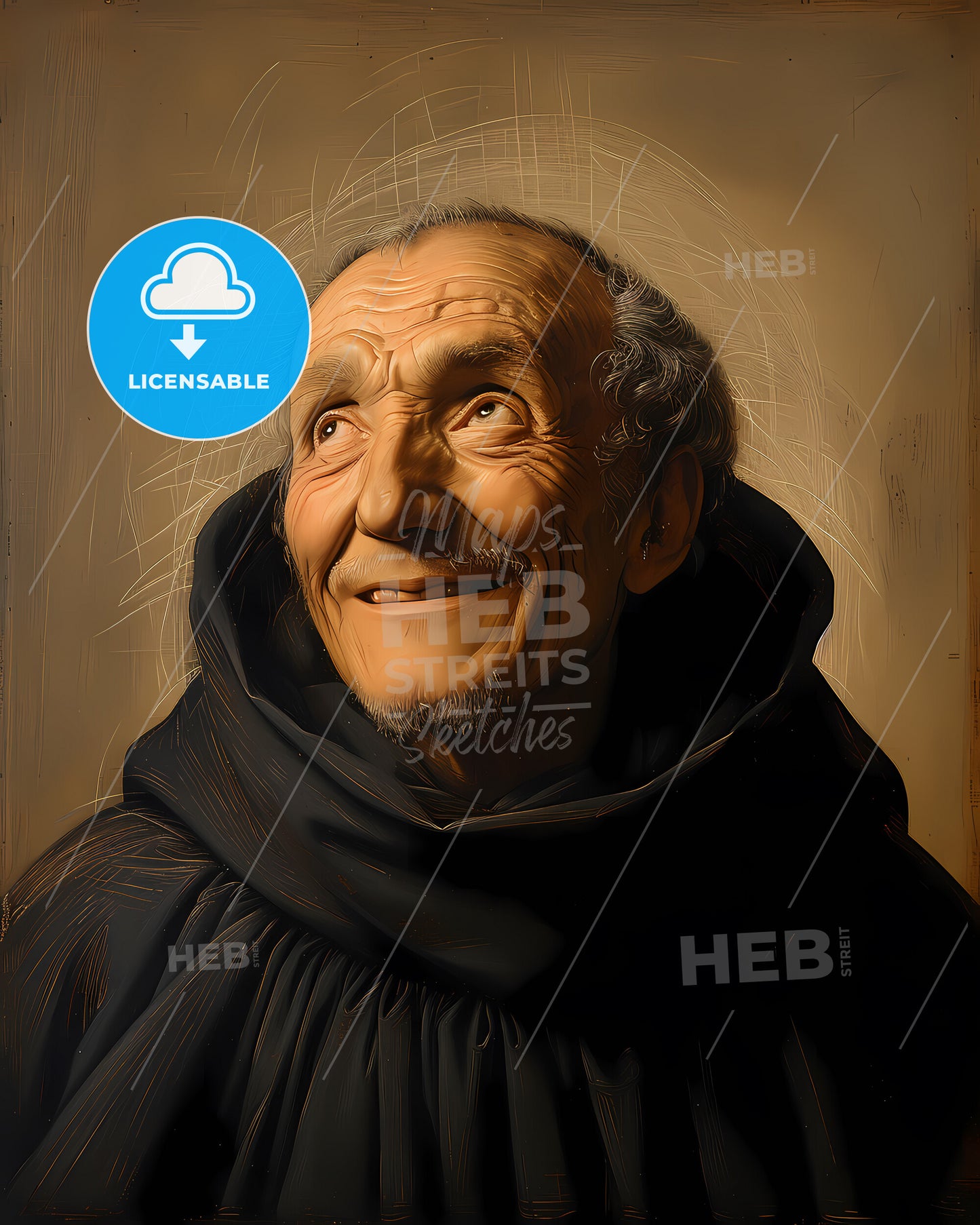 Fra, Angelico, c. 1395 - 1455, a man in a robe