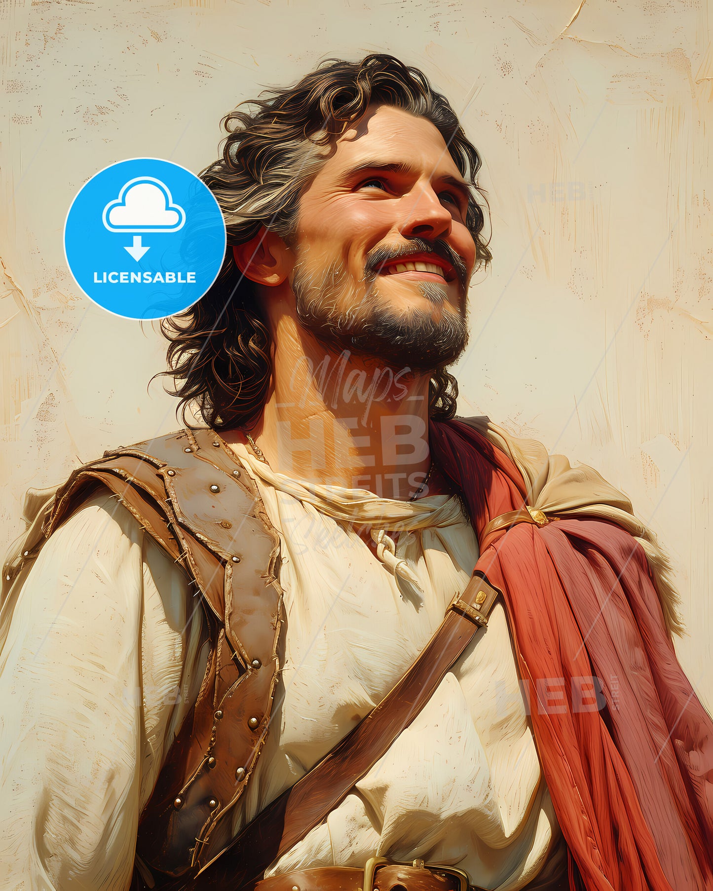 Thorkell, the Tall, c. 990 - c. 1050, a man in a garment