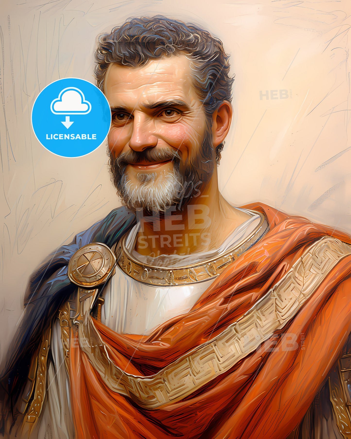 Belisarius, c. 500 CE - 565 CE, a man wearing a robe