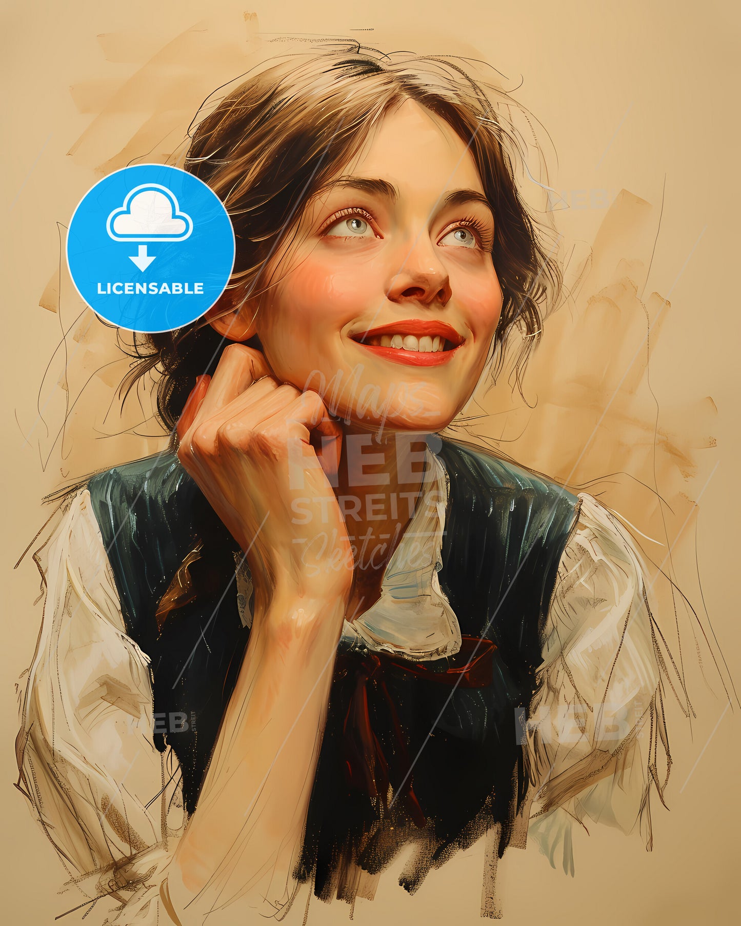 Louisa, May Alcott, 1832 - 1888, a woman with her hand on her chin