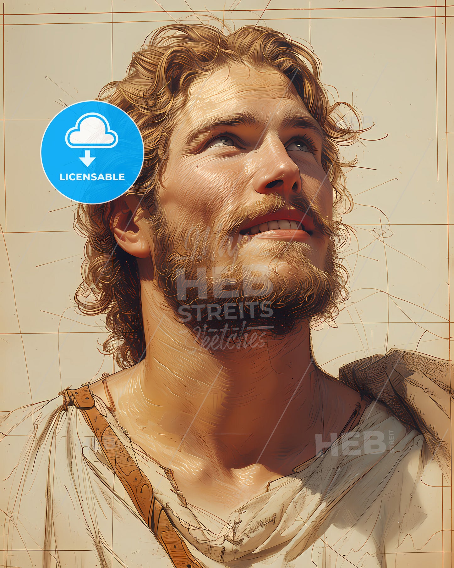 Erik, the Red, c. 950 - c. 1003, a man looking up to the sky