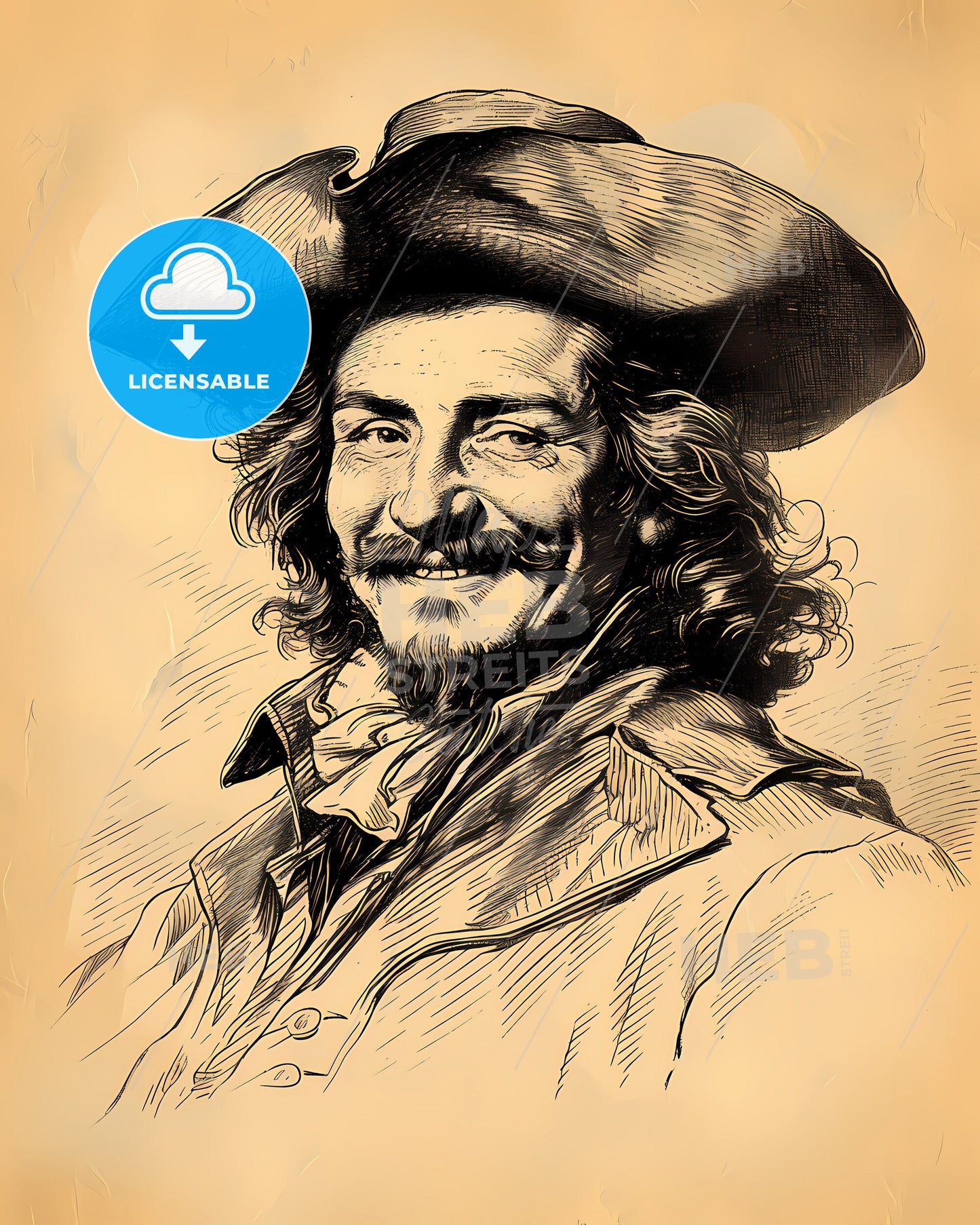 Eberhard, of Württemberg, 1614 - 1674, a man wearing a hat