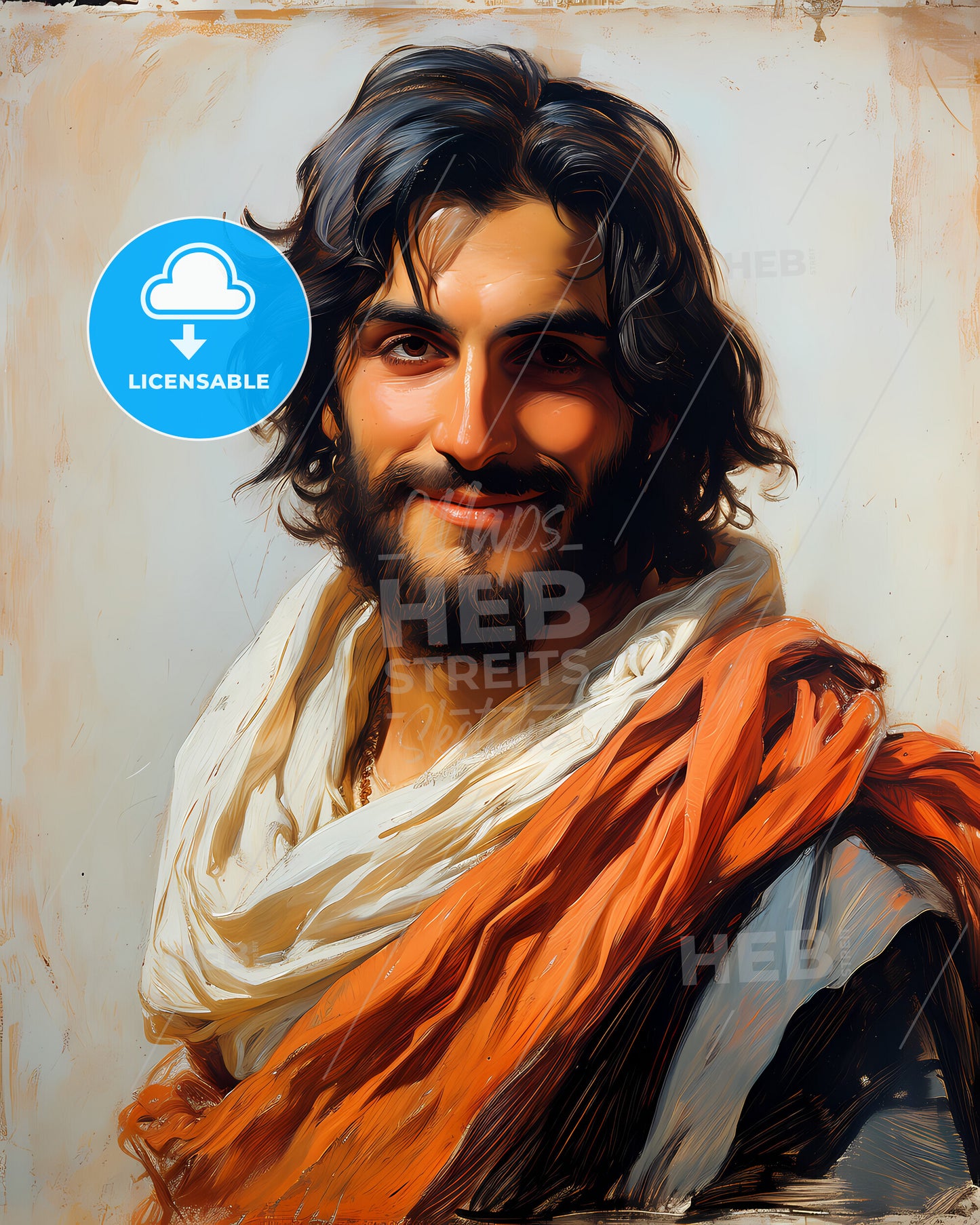 Al-Ma'arri, 973 - 1057, a man with a beard and a scarf