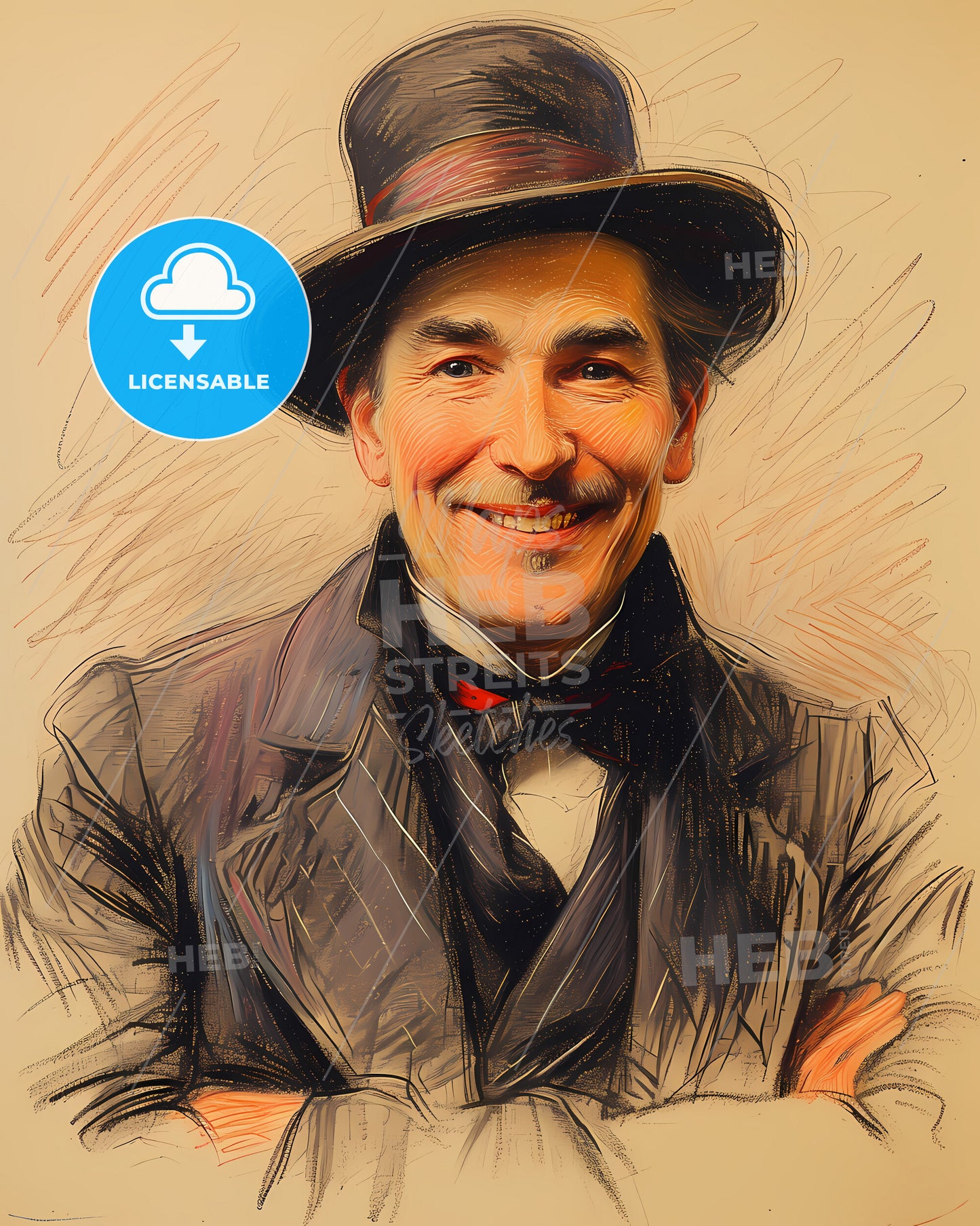 John Singer, Sargent, 1856 - 1925, a man wearing a hat and suit