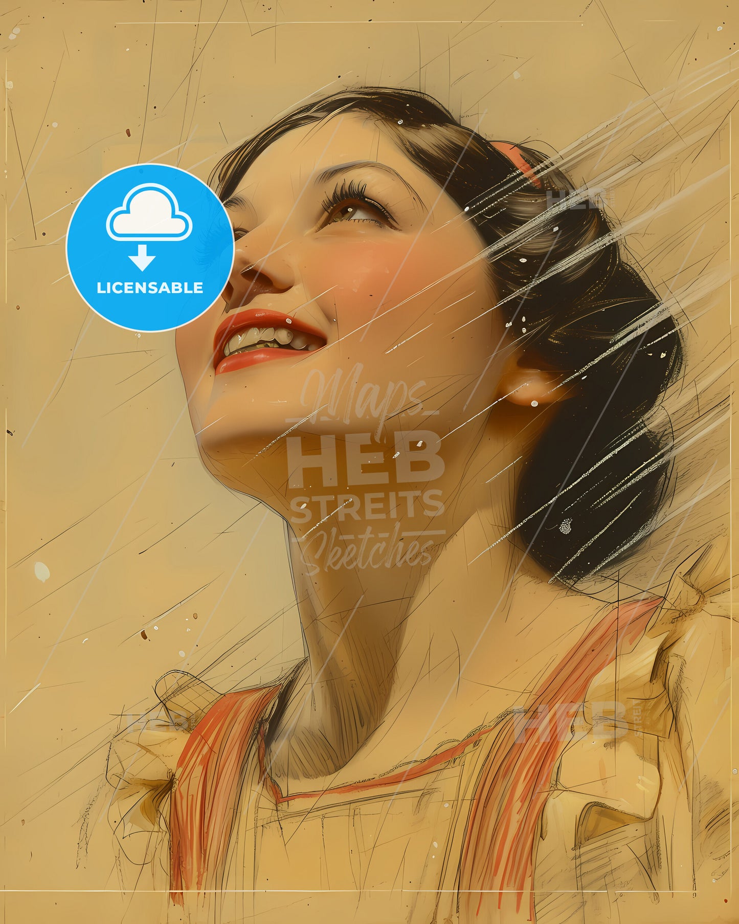 Anna, Pavlova, 1881 - 1931, a woman looking up to the sky