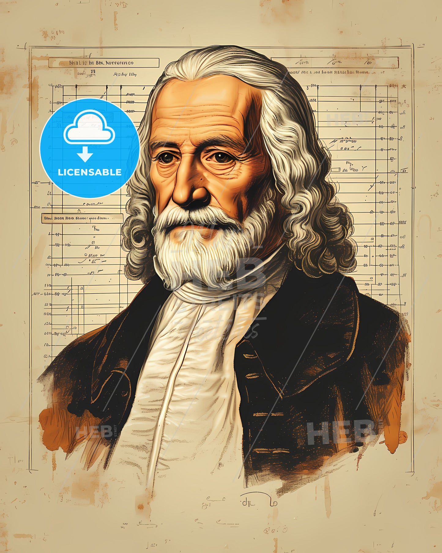 Richard, Baxter, 1615 - 1691, a portrait of a man with a beard