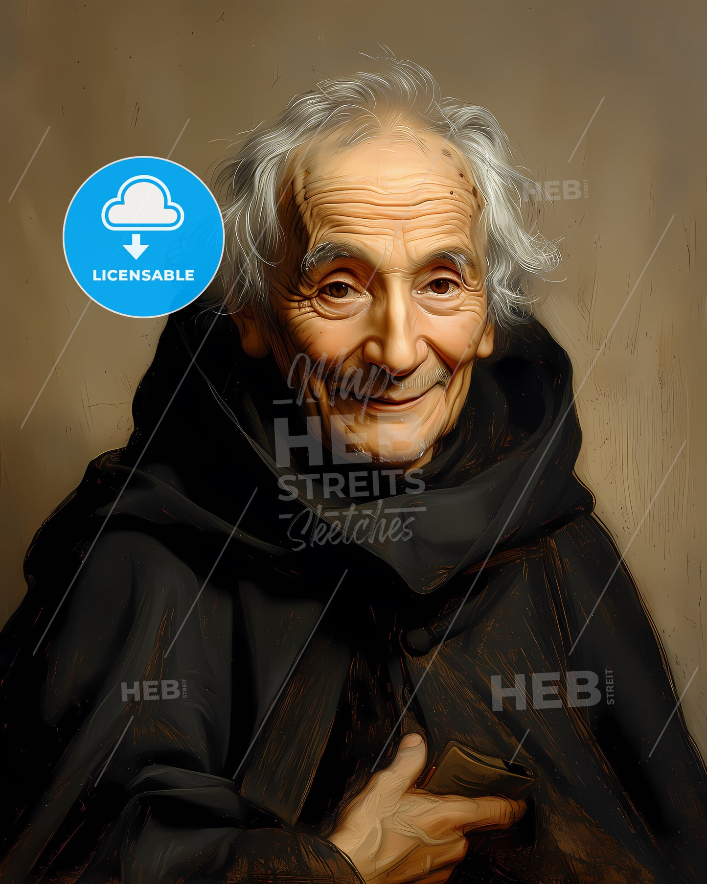 Miguel, Hidalgo, 1753 - 1811, a man in a robe