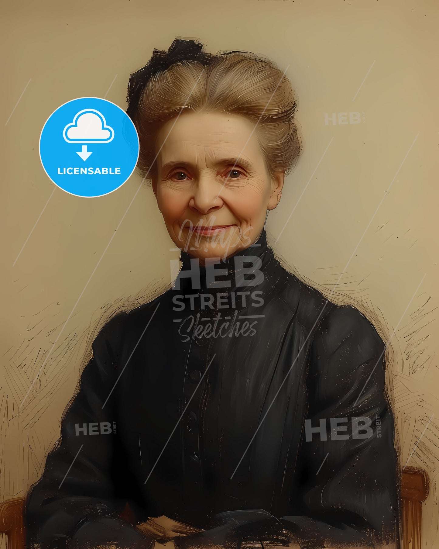 Marie, Curie, 1867 - 1934, a woman in a black shirt