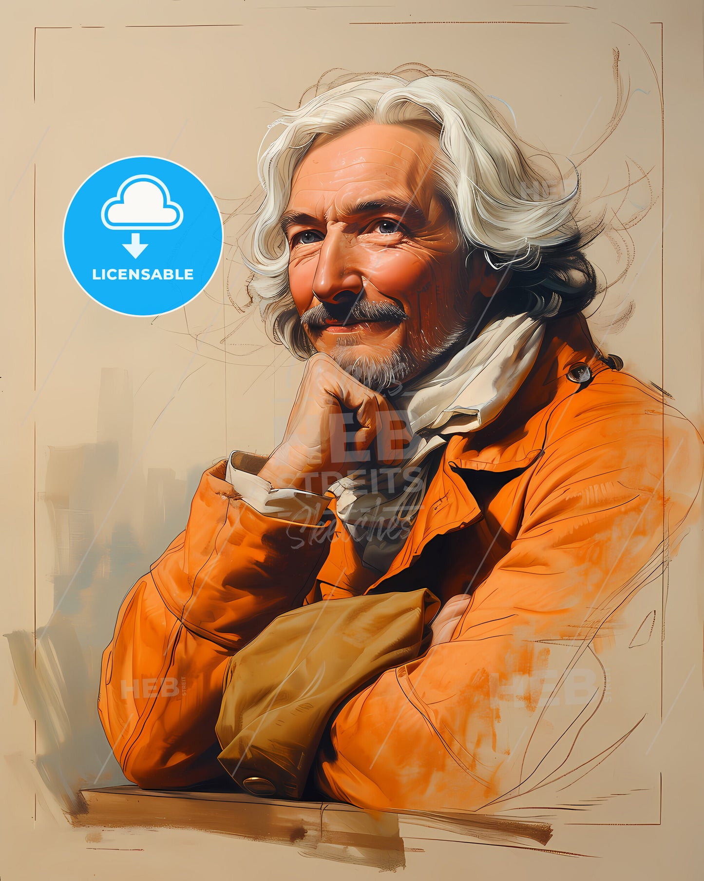 John, Smeaton, 1724 - 1792, a man with white hair and a beard