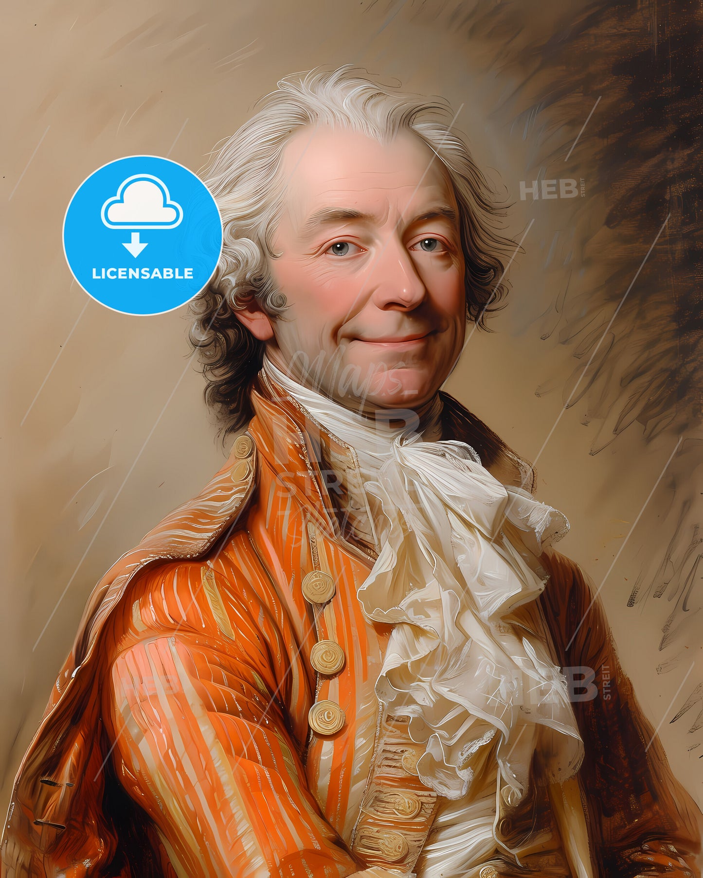 King of France, Louis XVI, 1754 - 1793, a man in a garment