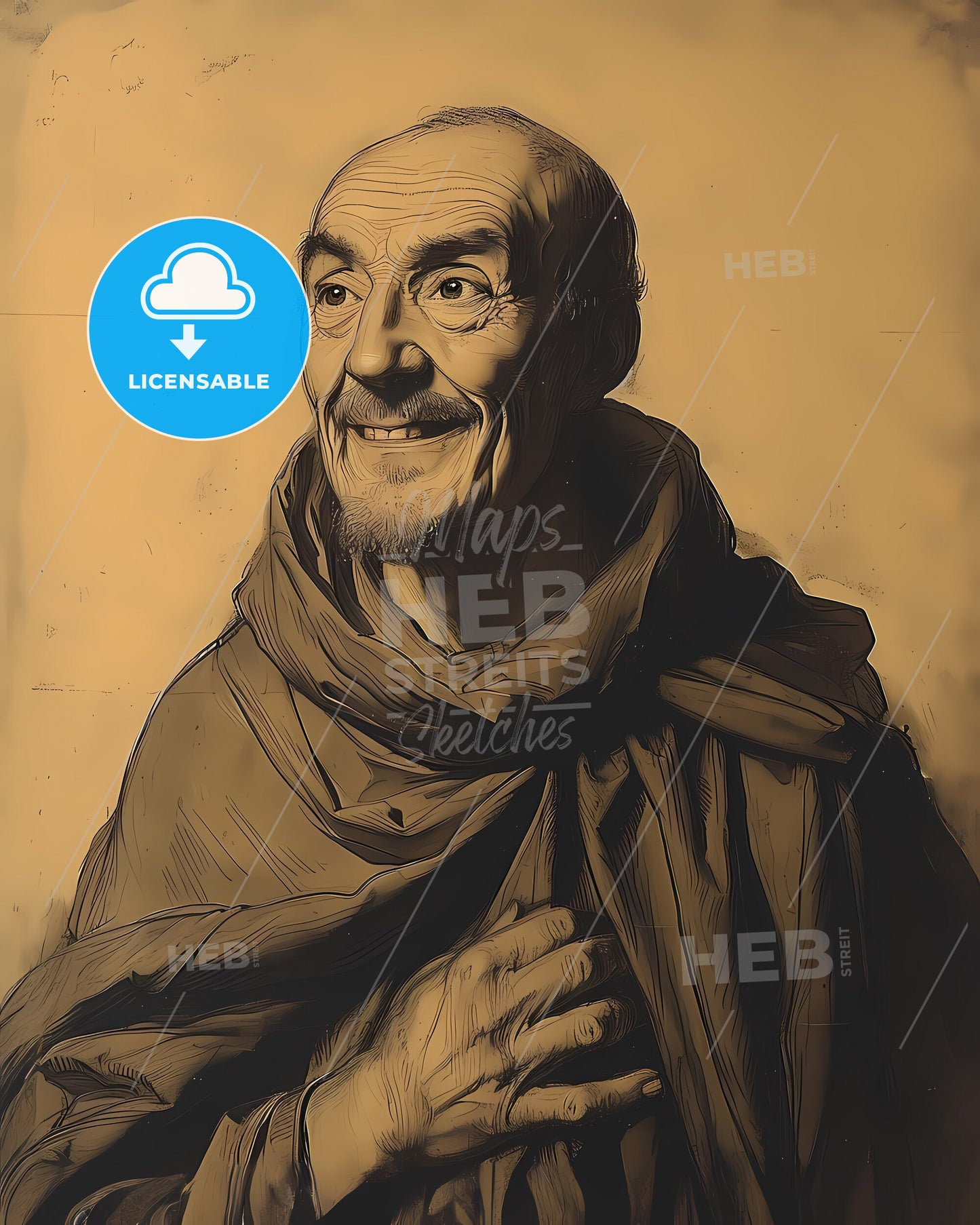 Theophilus, Presbyter, Unknown - 12th century, a man in a robe