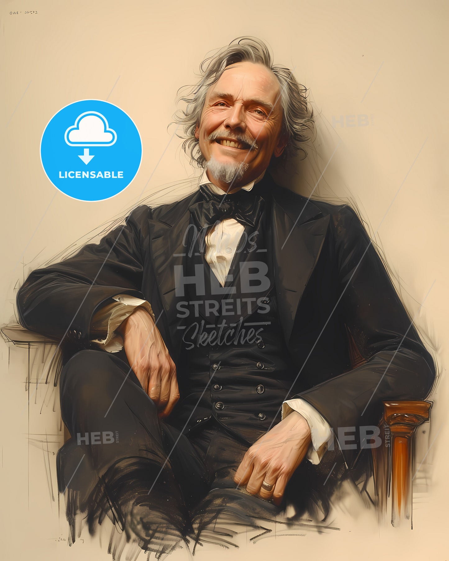 Edwin, Forrest, 1806 - 1872, a man in a suit sitting in a chair