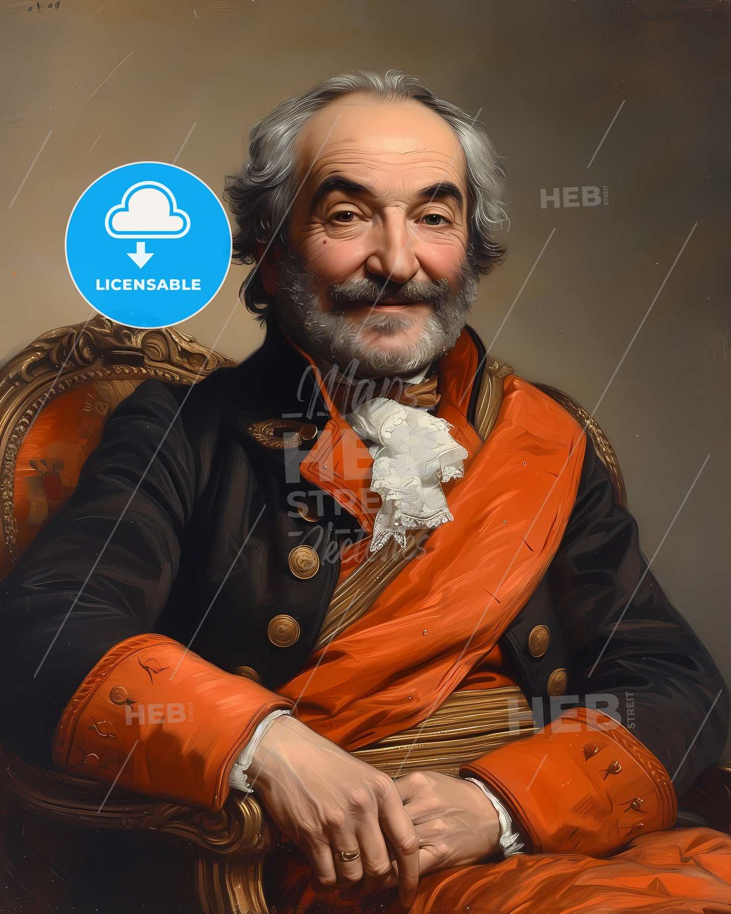 Marshal, Gouvion Saint-Cyr, 1764 - 1830, a man in a garment