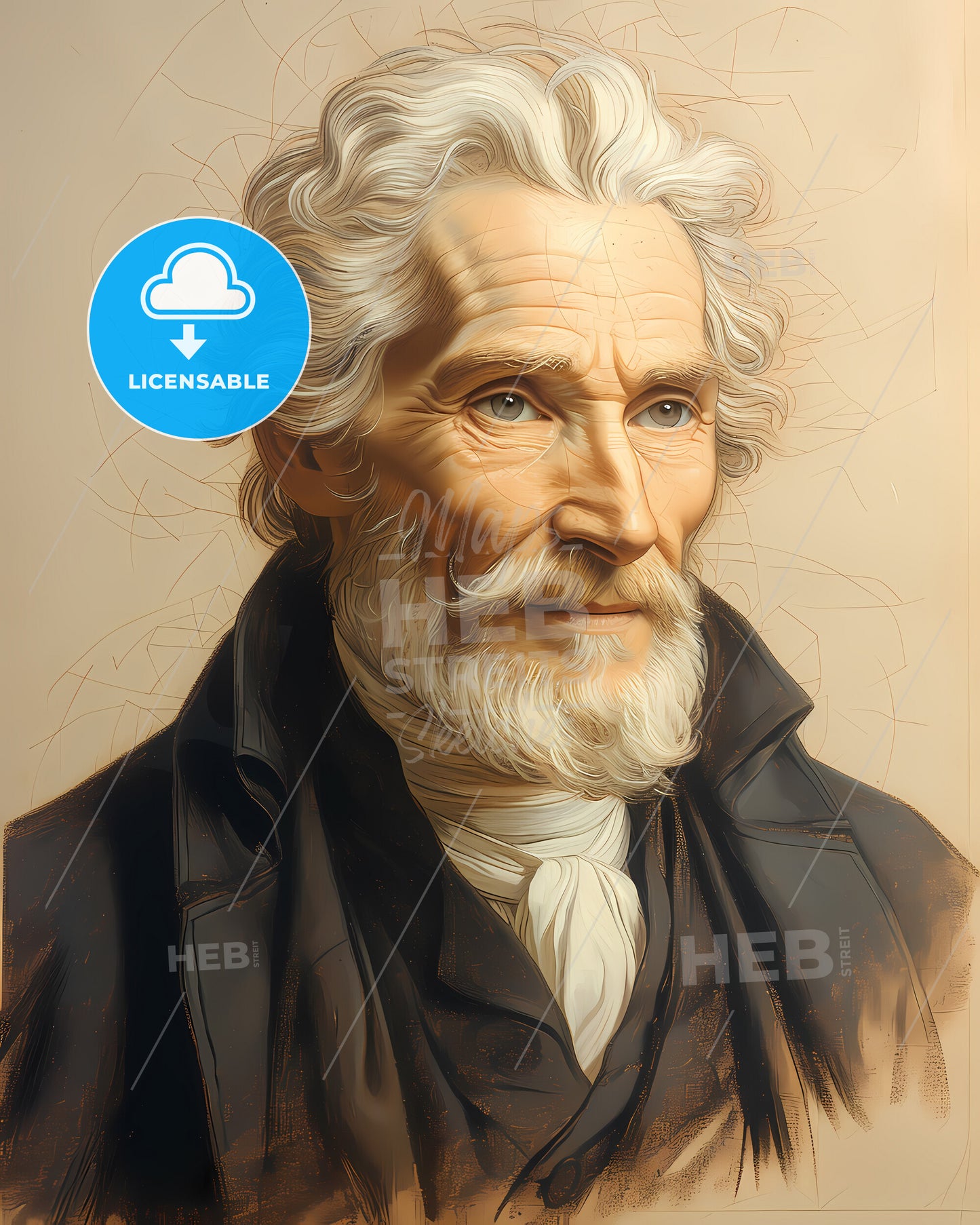 Emanuel, Swedenborg, 1688 - 1772, a man with a beard and mustache