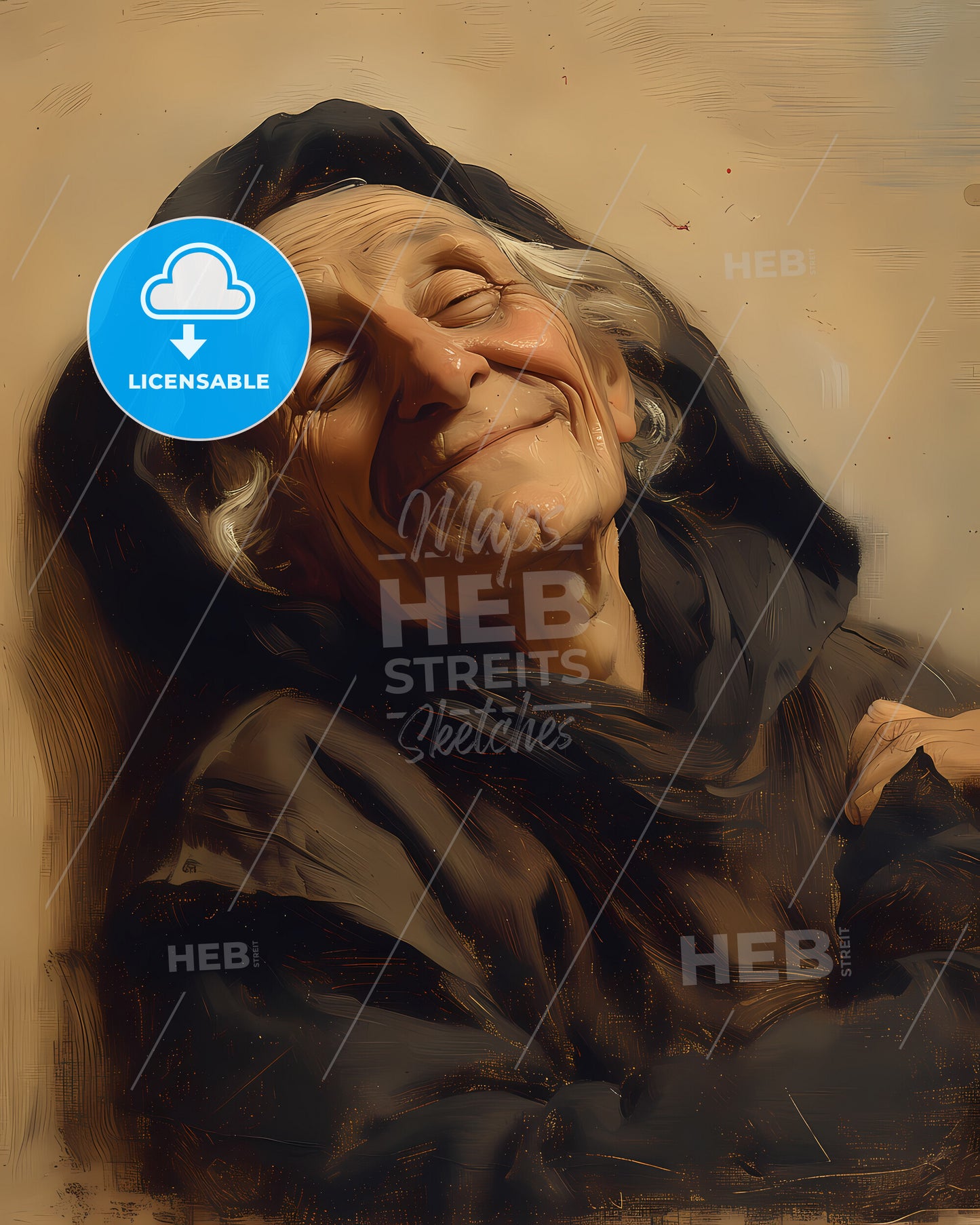 Johann David, Heinichen, 1683 - 1729, a man with his eyes closed