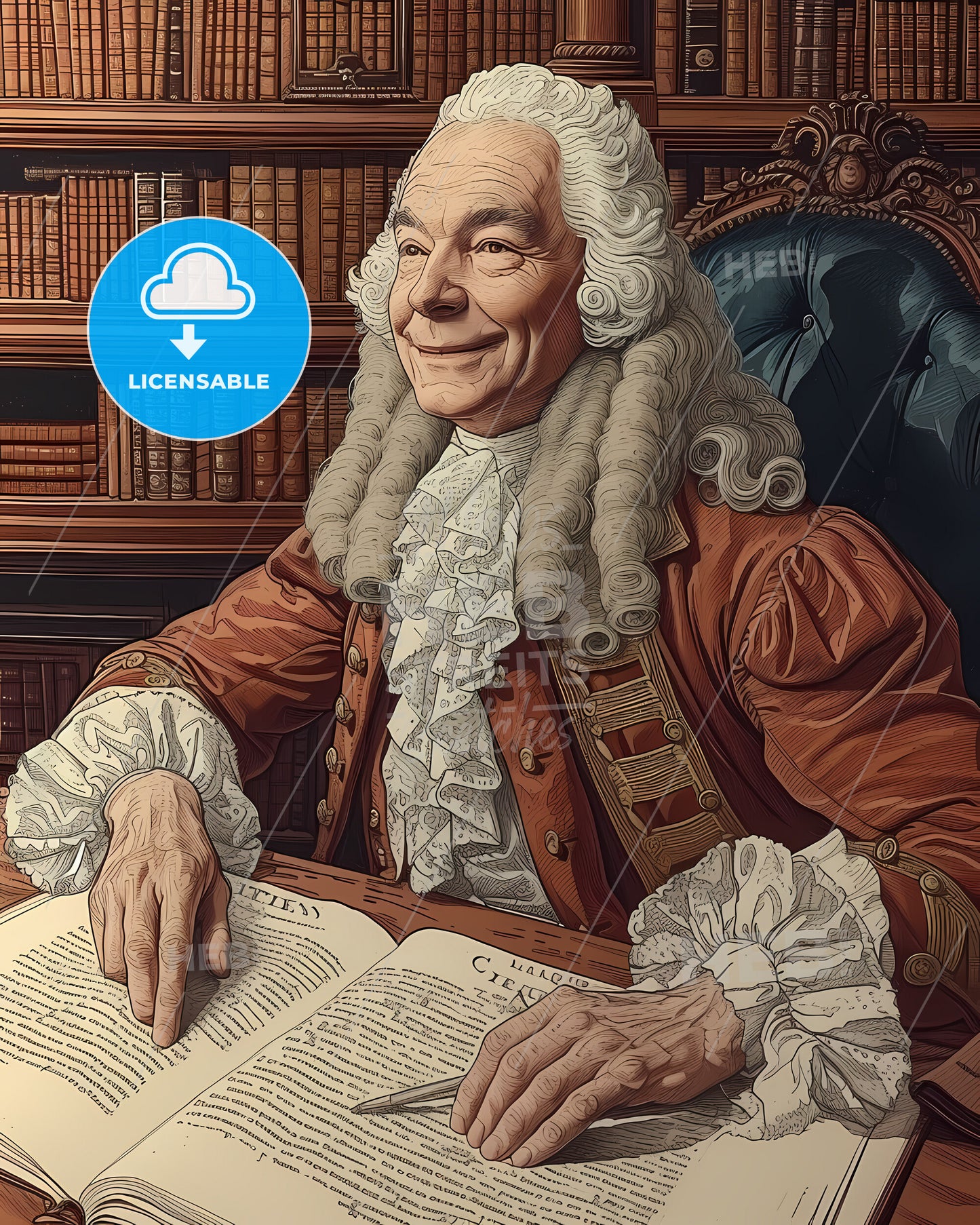 King of France, Louis XVI, 1754 - 1793, a man in a historical garment