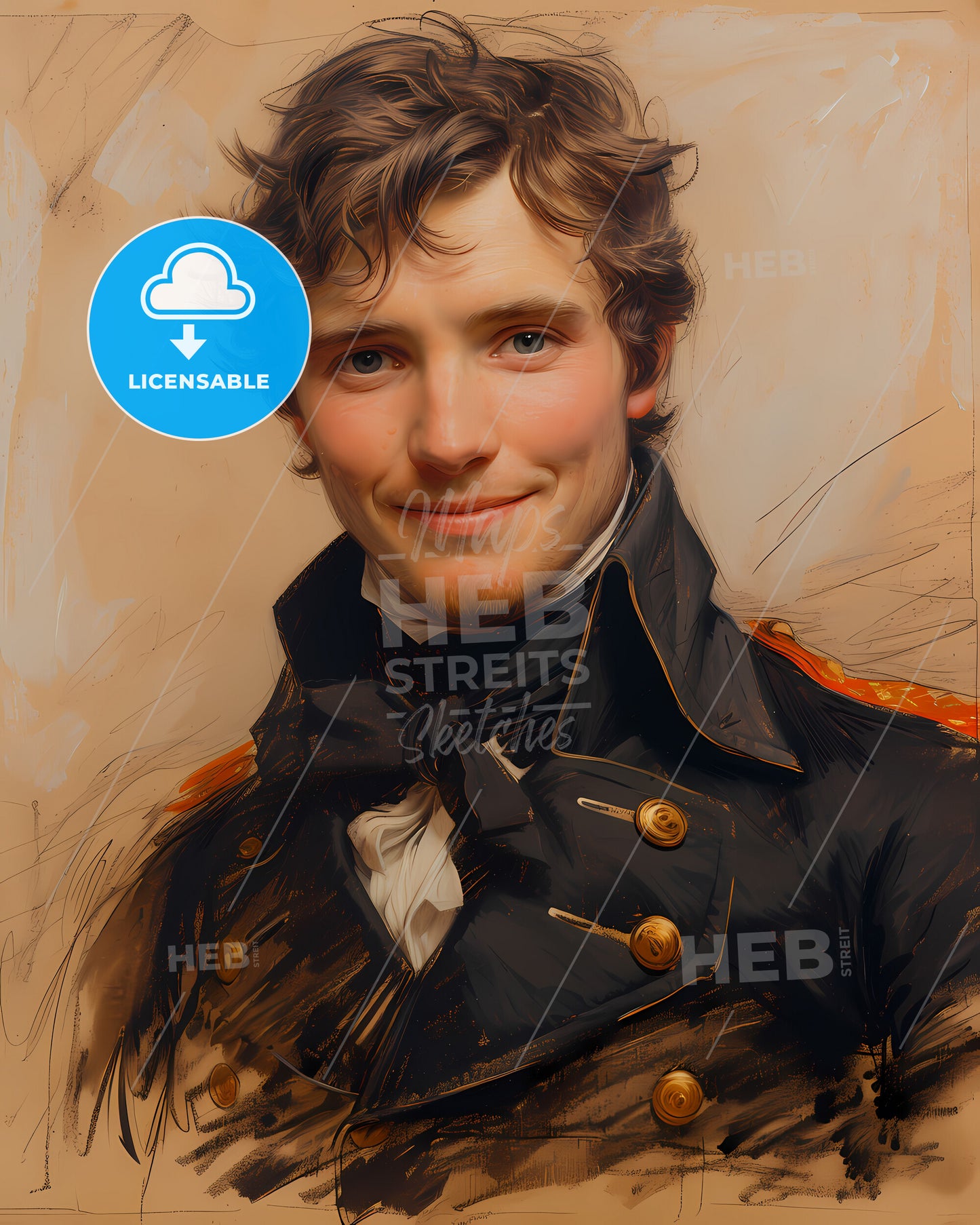 Jonathan, Hornblower, 1753 - 1815, a man in a military uniform