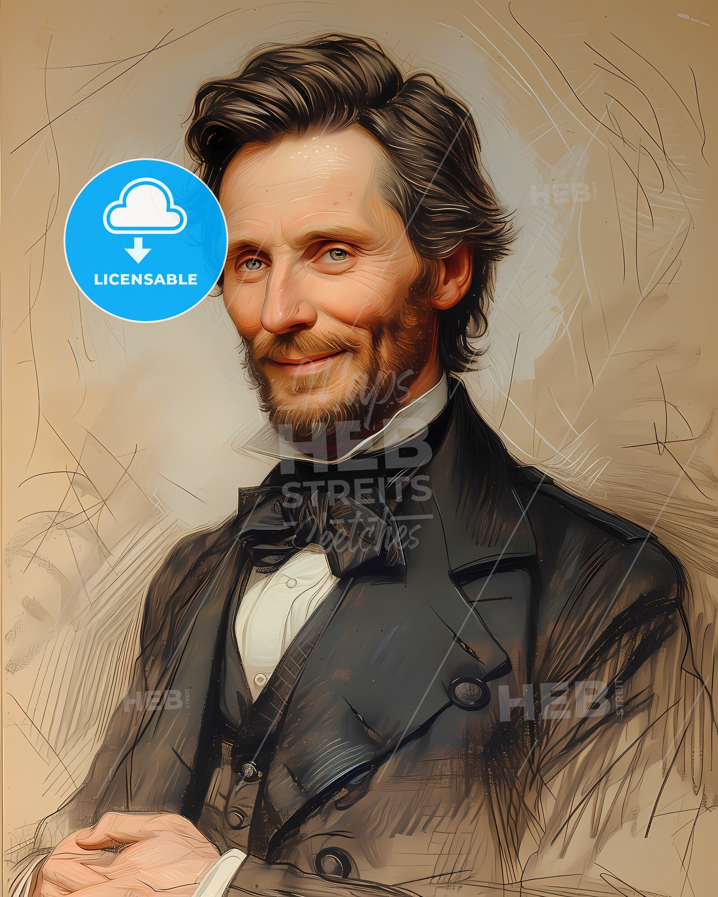 Stonewall, Jackson, 1824 - 1863, a man in a suit