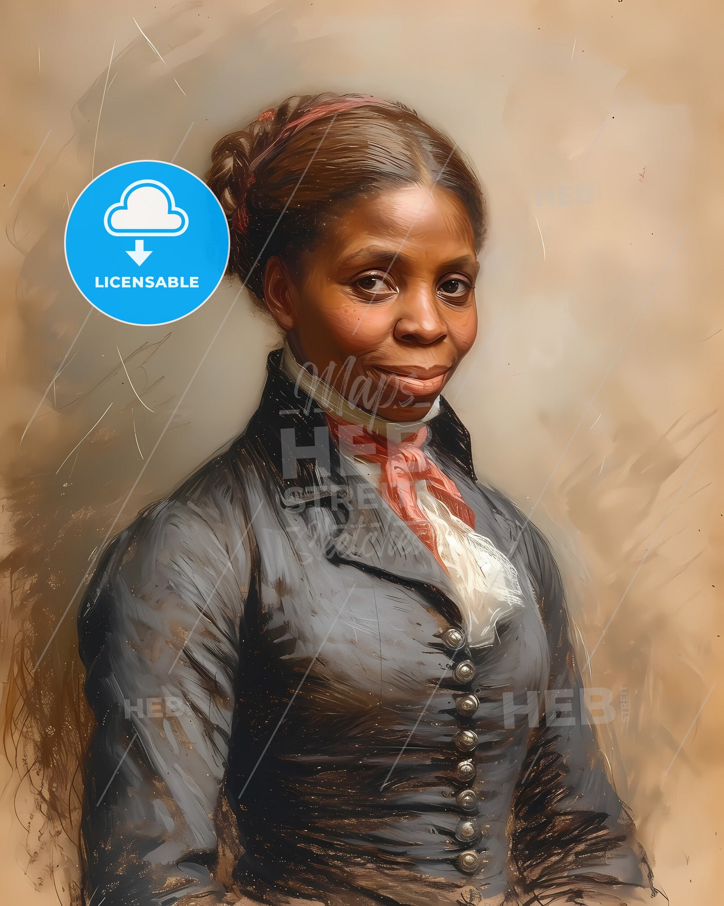 Harriet, Tubman, c. 1822 - 1913, a woman in a garment