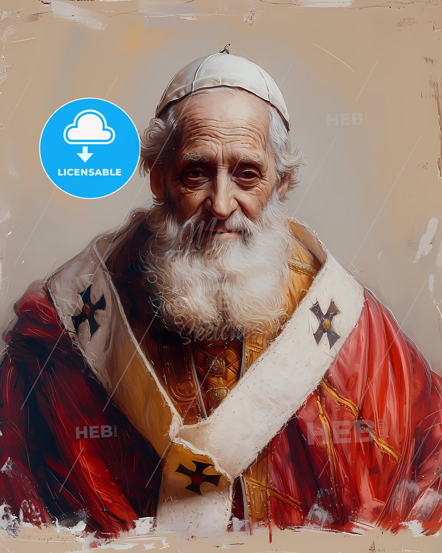 Pope, Innocent III, 1160 - 1216, a man in a red robe