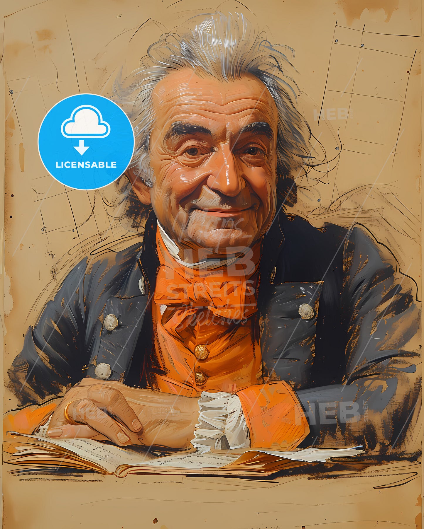 Giuseppe Maria, Orlandini, 1676 - 1760, a man in a suit