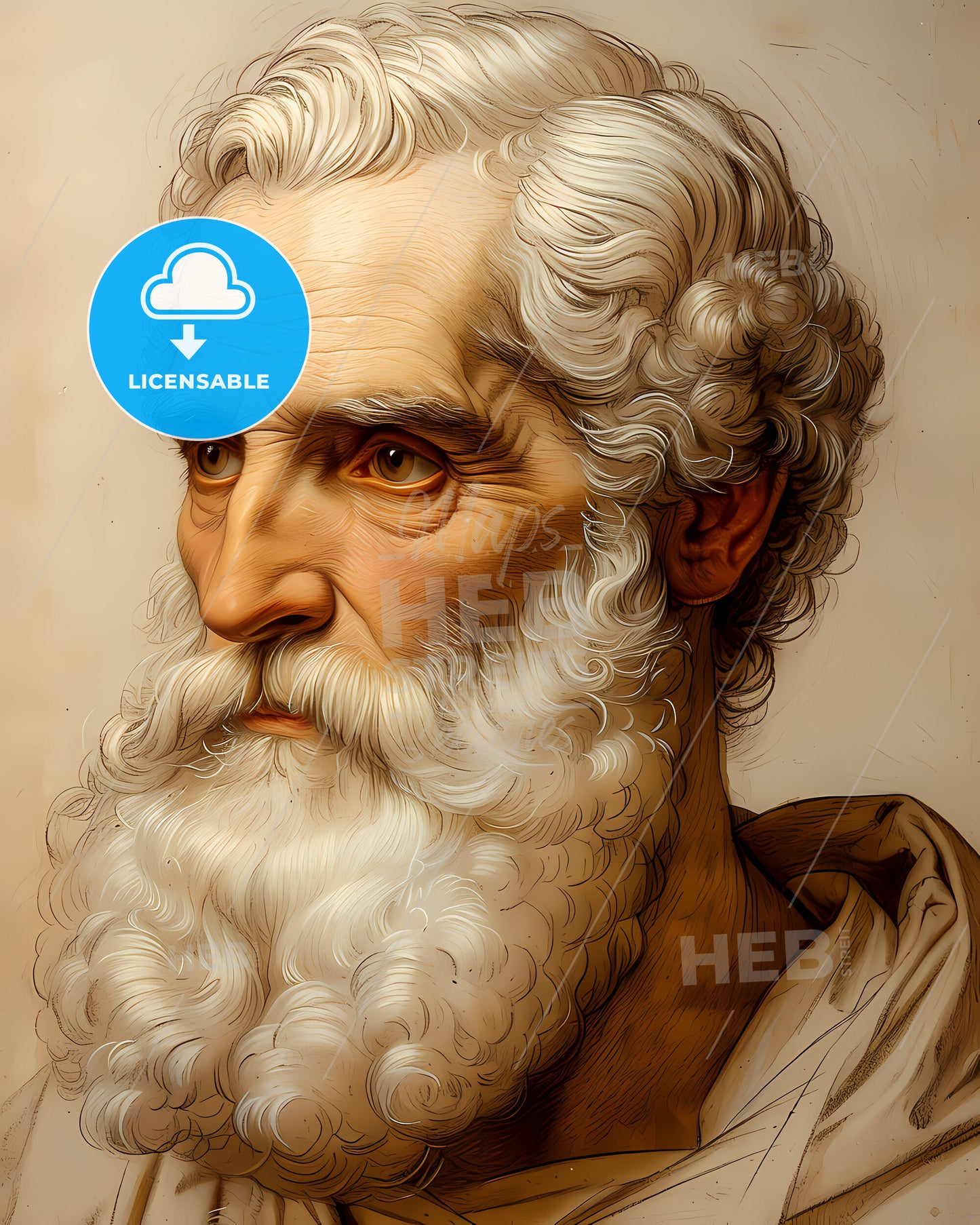 John, Dee, 1527 - 1609, a painting of a man with a white beard