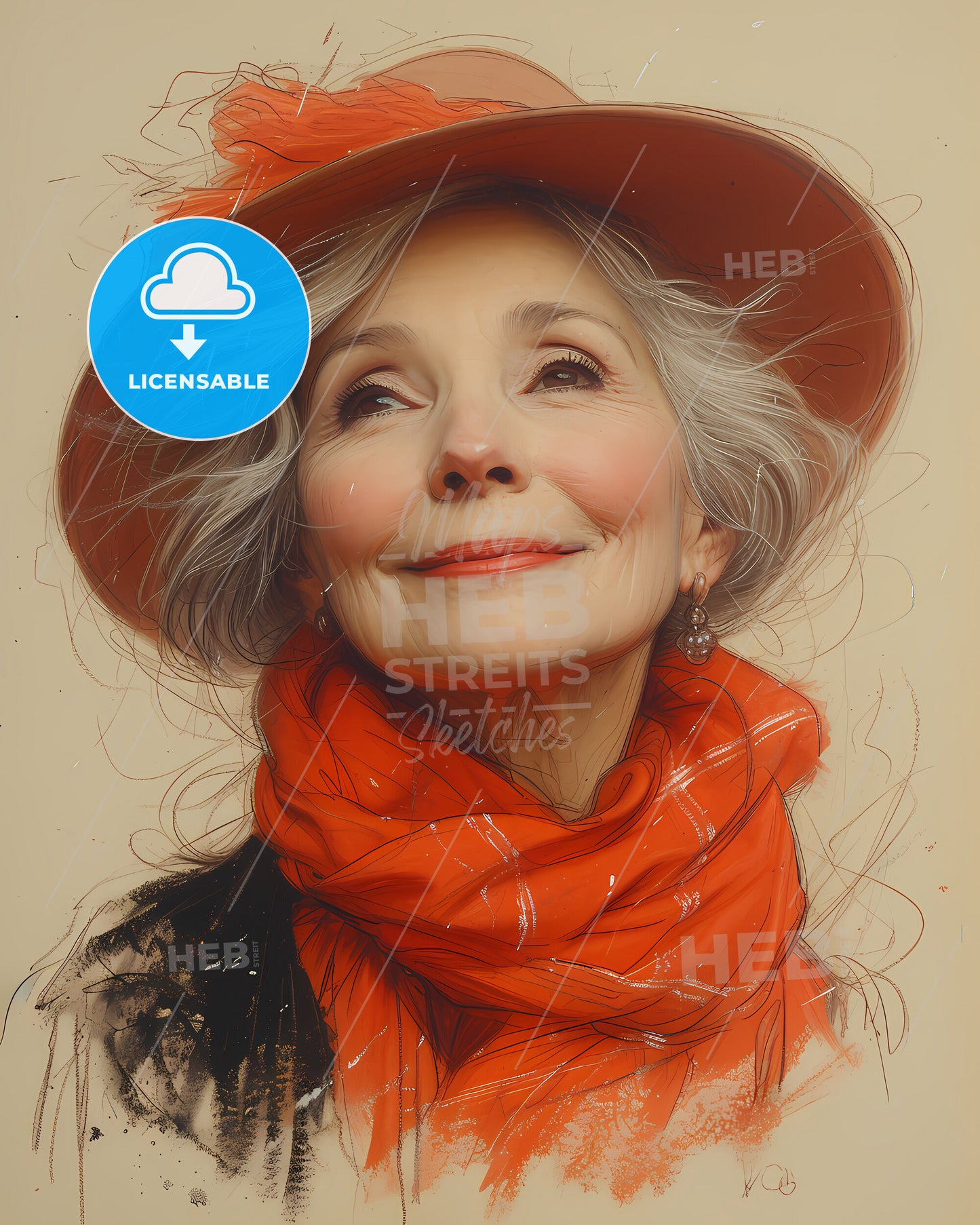 Isabella, Bird, 1831 - 1904, a woman wearing a hat and scarf