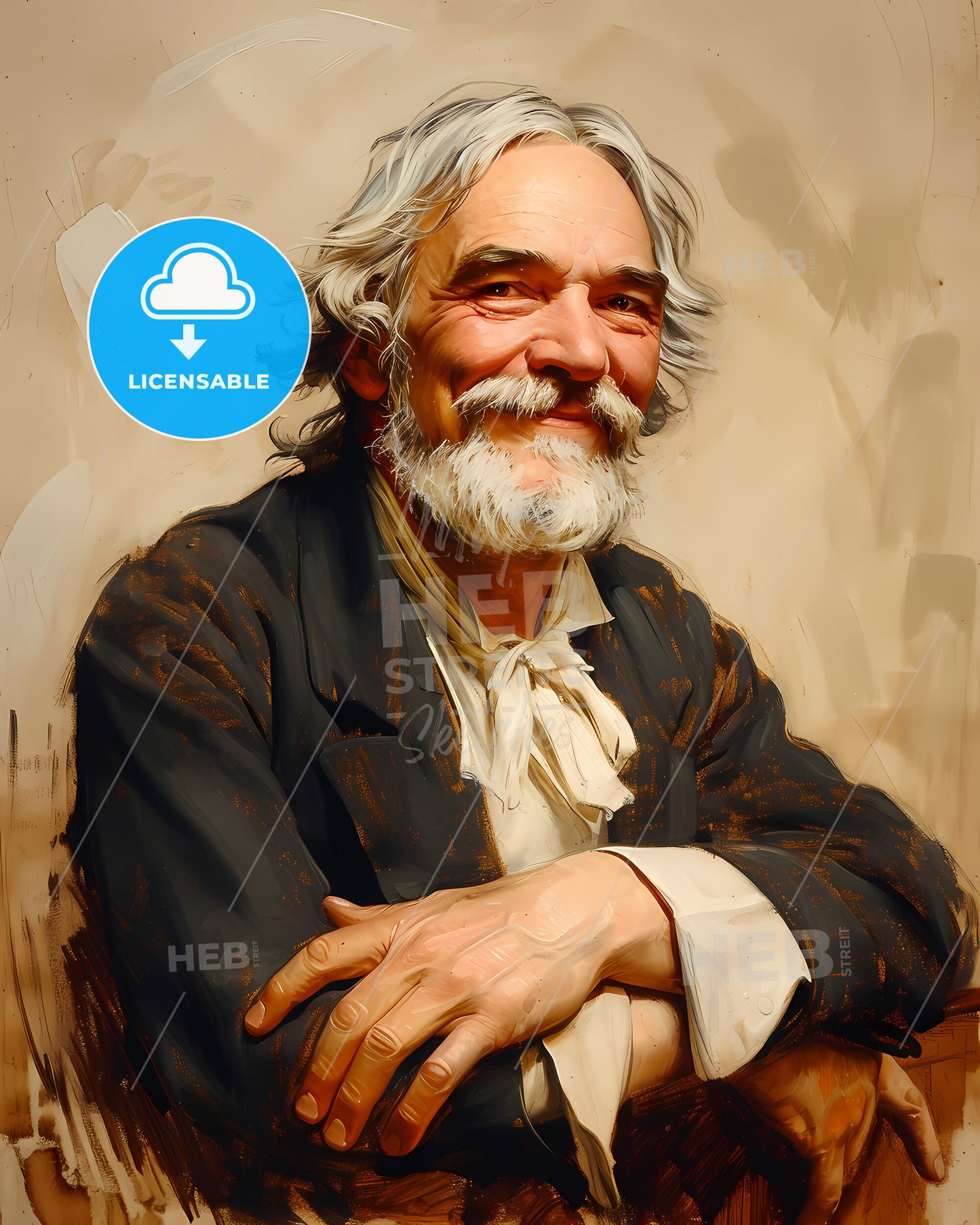 Antonín, Dvořák, 1841 - 1904, a man with white beard and mustache