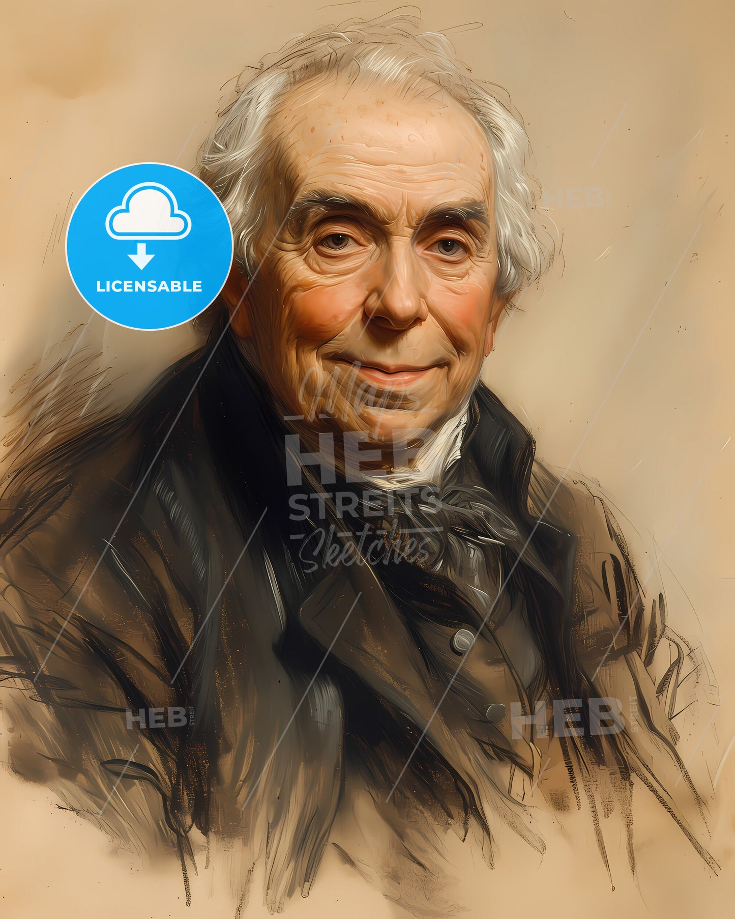 John, Adams, 1735 - 1826, a man in a coat