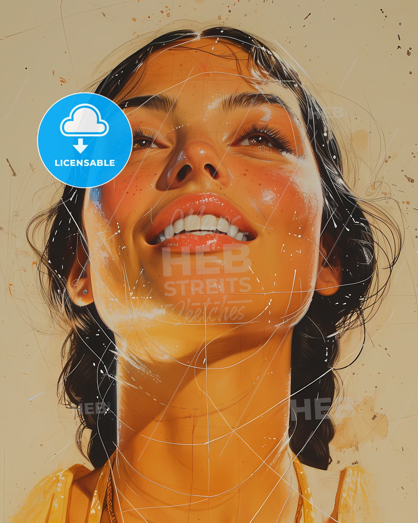 Sacajawea, c. 1788-1812, a woman smiling with a broken glass