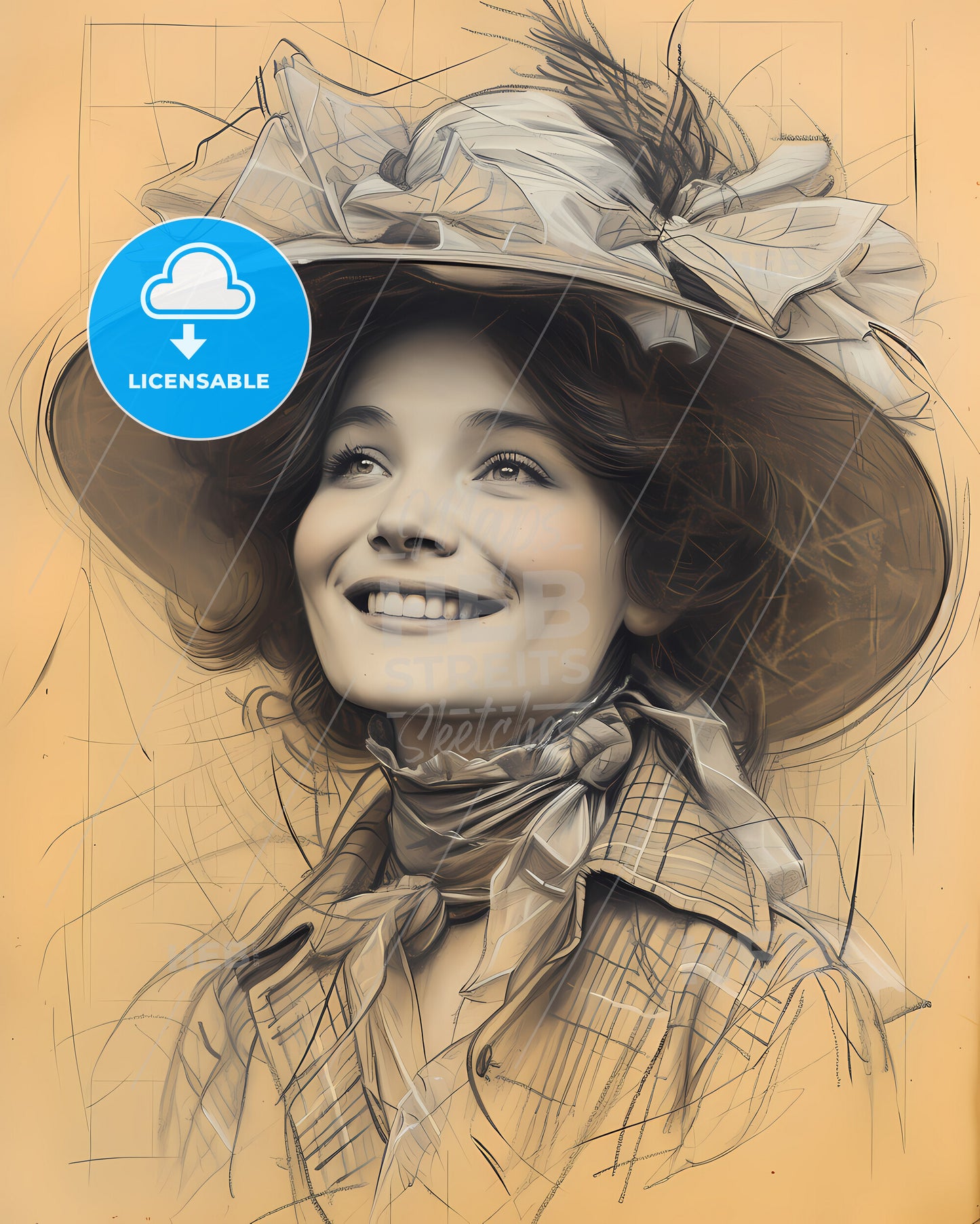 Jenny, Lind, 1820 - 1887, a woman wearing a hat