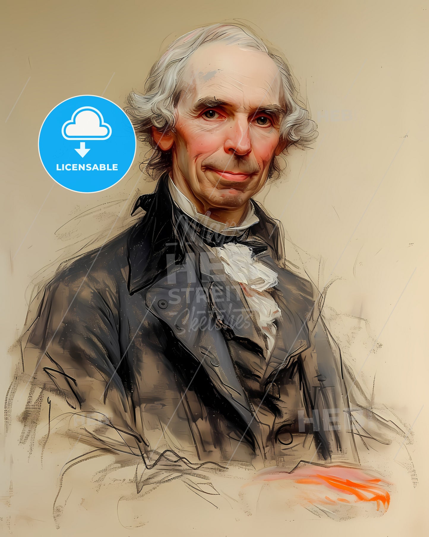 James, Madison, 1751 - 1836, a man in a suit