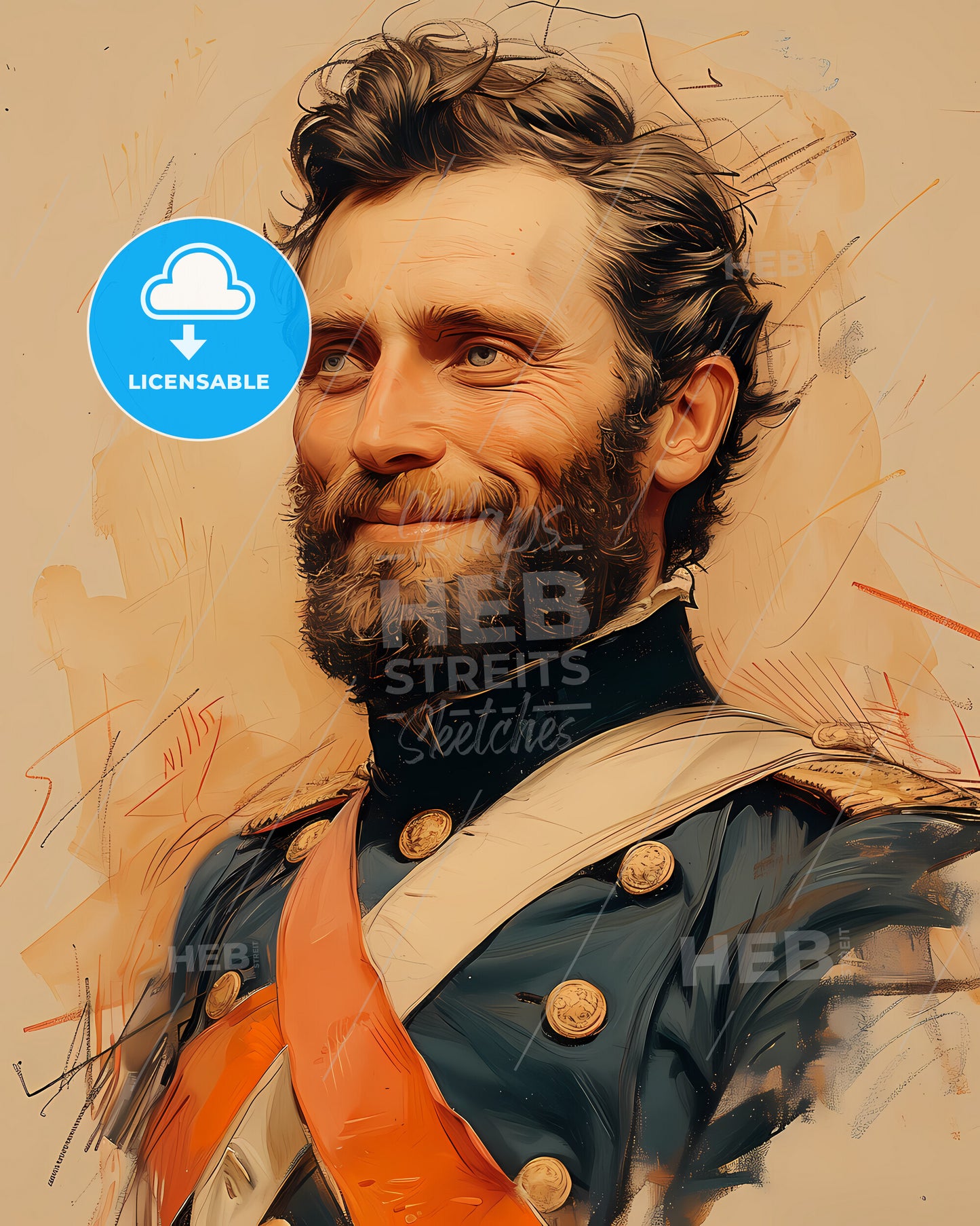 Stonewall, Jackson, 1824 - 1863, a man in a military uniform