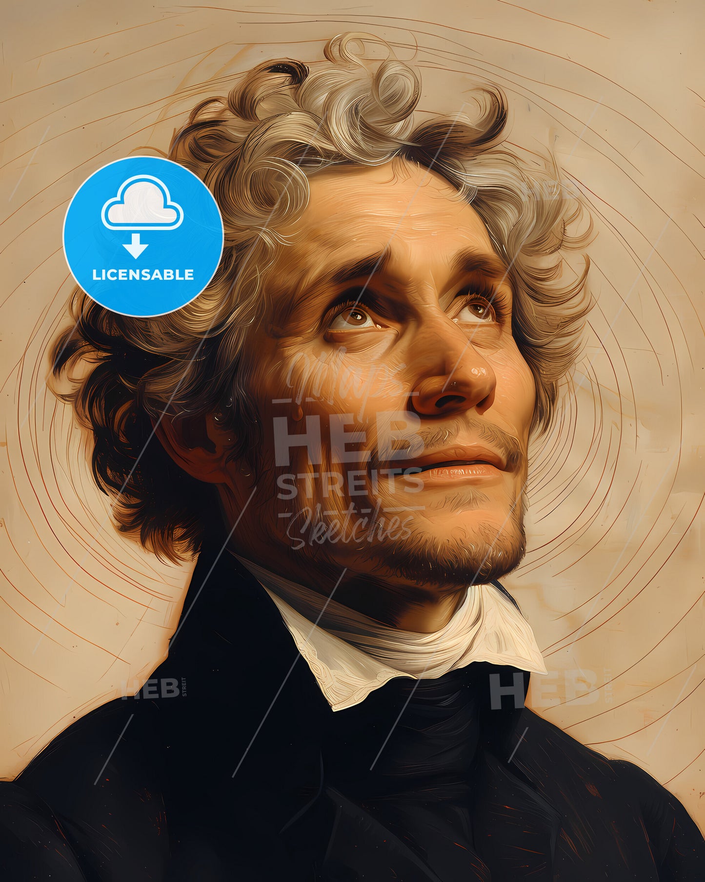 John, Michell, 1724 - 1793, a man looking up to the sky