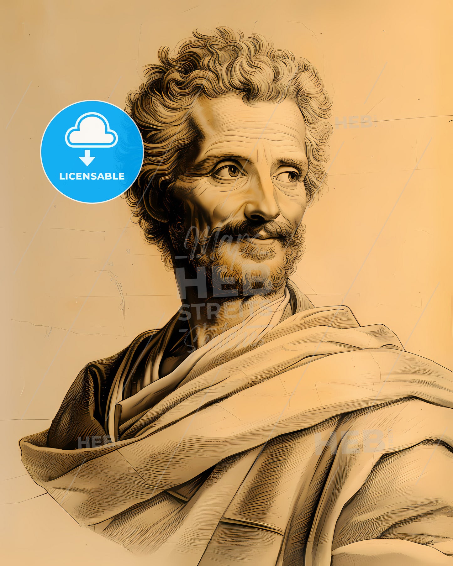 Pierre, Gassendi, 1592 - 1655, a man with a beard