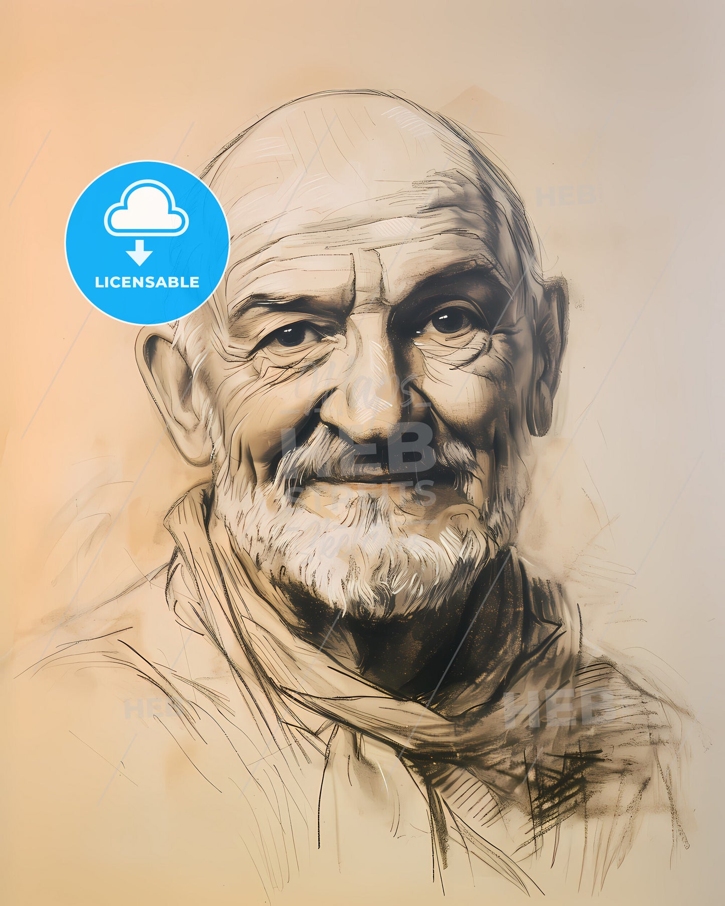 Baltasar, Gracián, 1601 - 1658, a drawing of a man