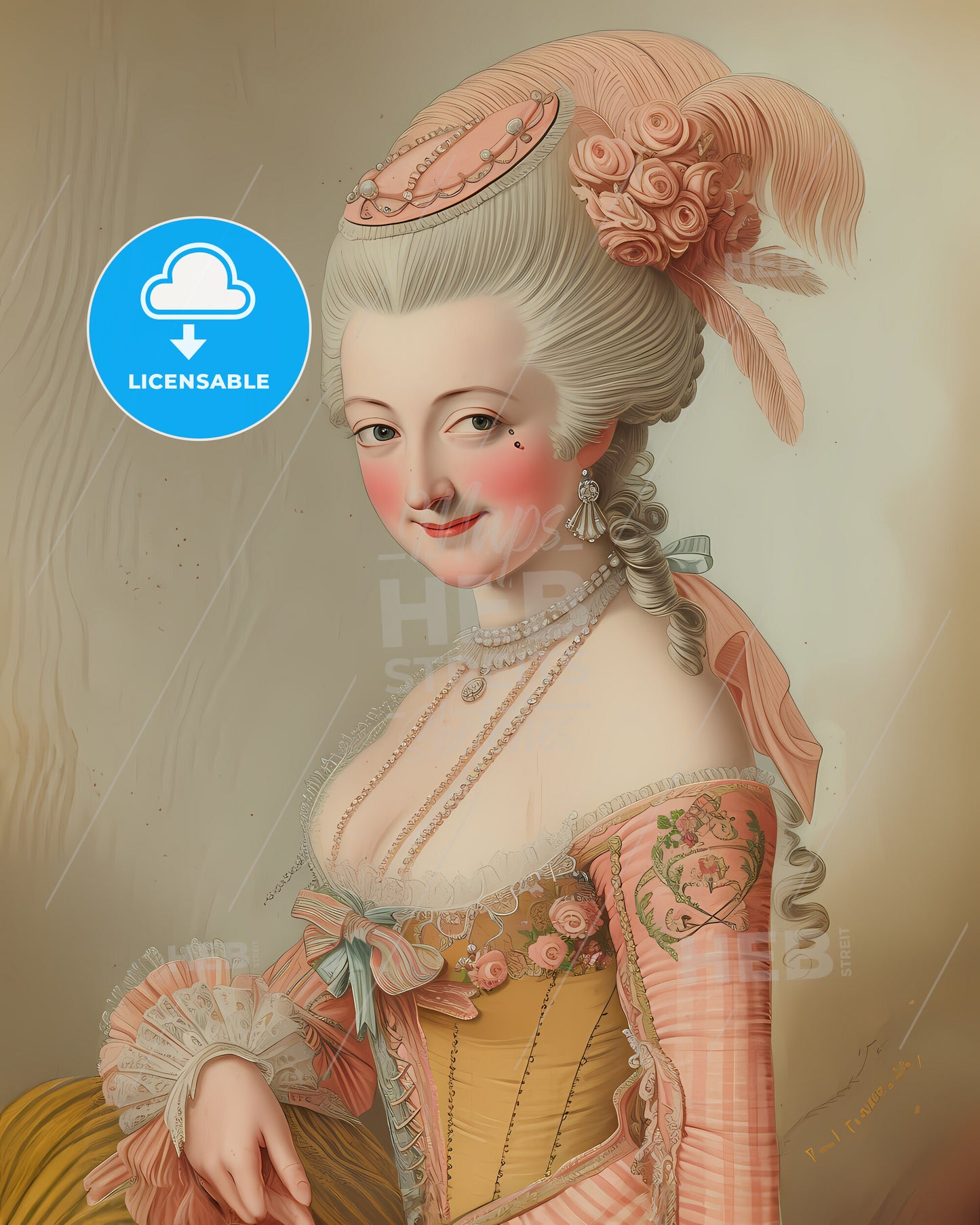 Maria, Theresa, 1717 - 1780, a woman in a dress