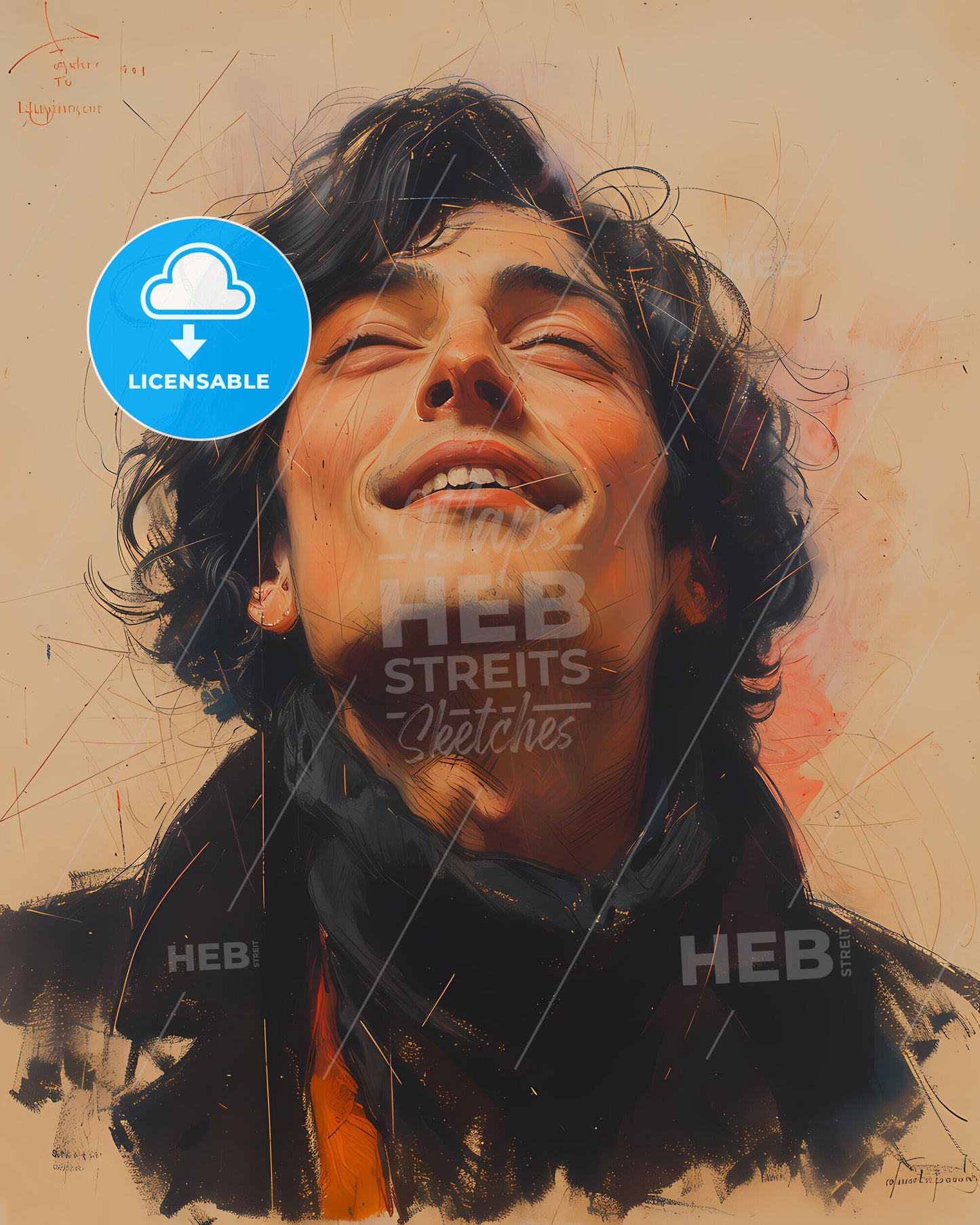 Anton, Rubinstein, 1829 - 1894, a man with long hair and a scarf