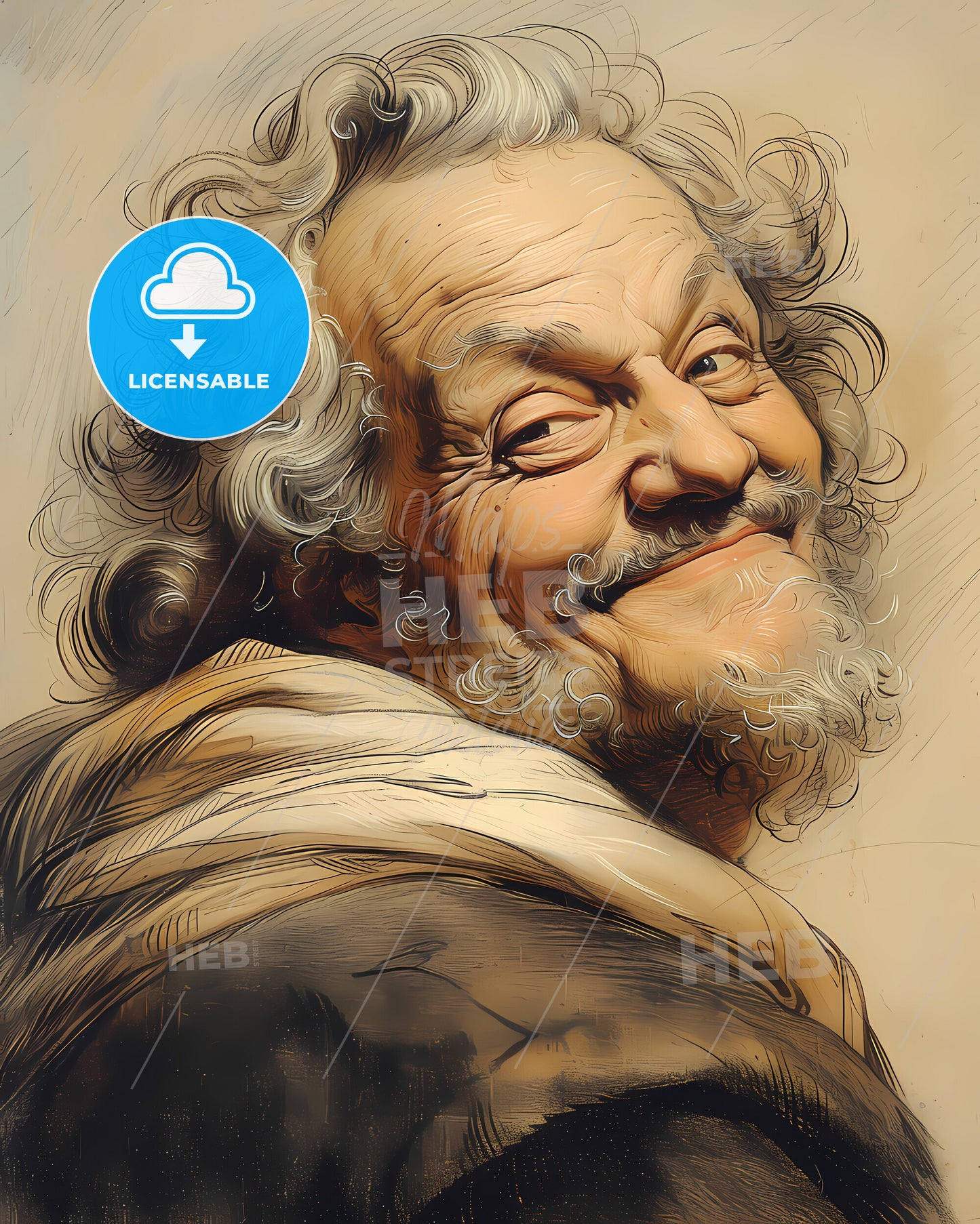 Abraham, Ortelius, 1527 - 1598, a man with a beard smiling