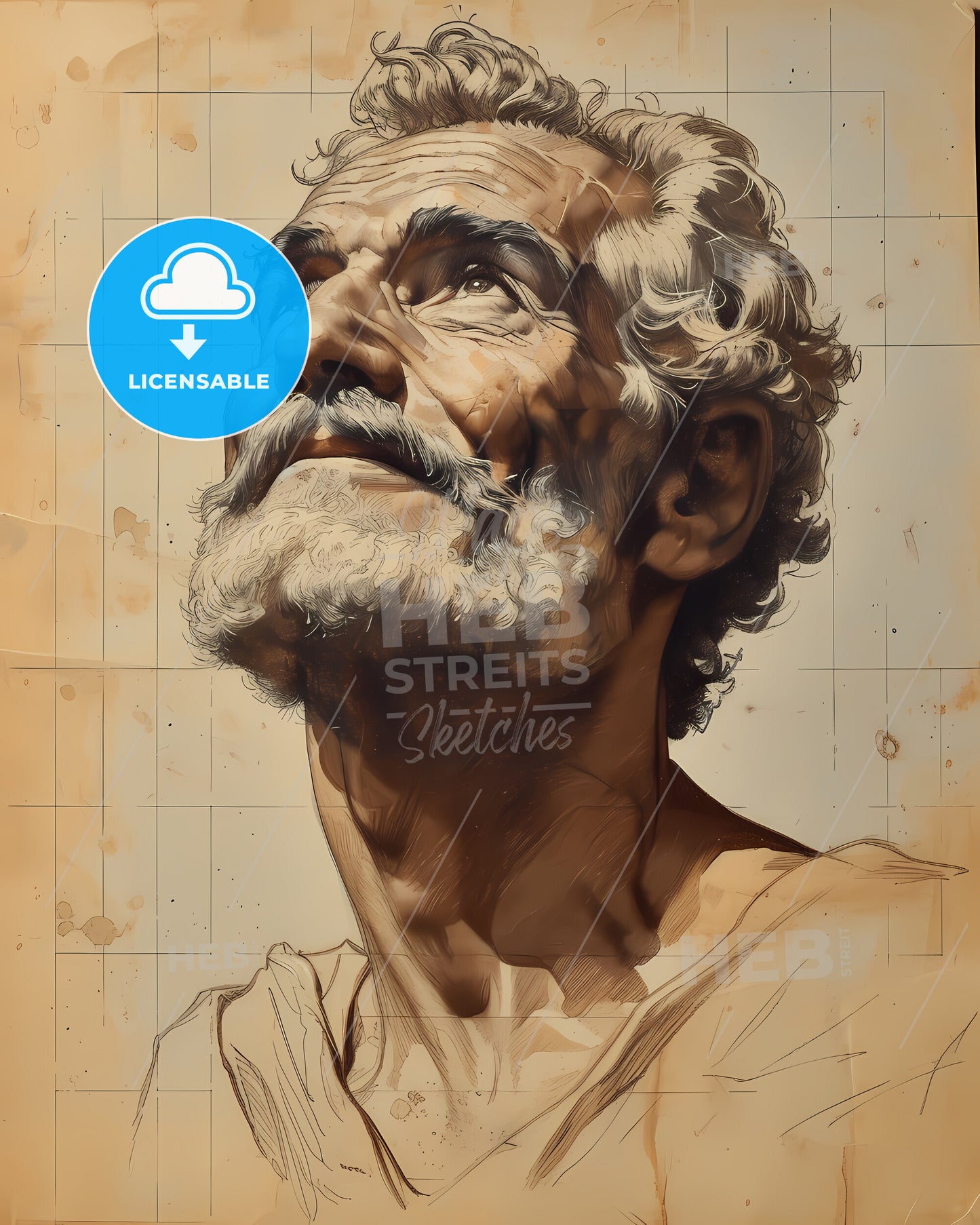 Hanno, the Navigator, c. 500 BCE - Unknown, a drawing of a man with a beard