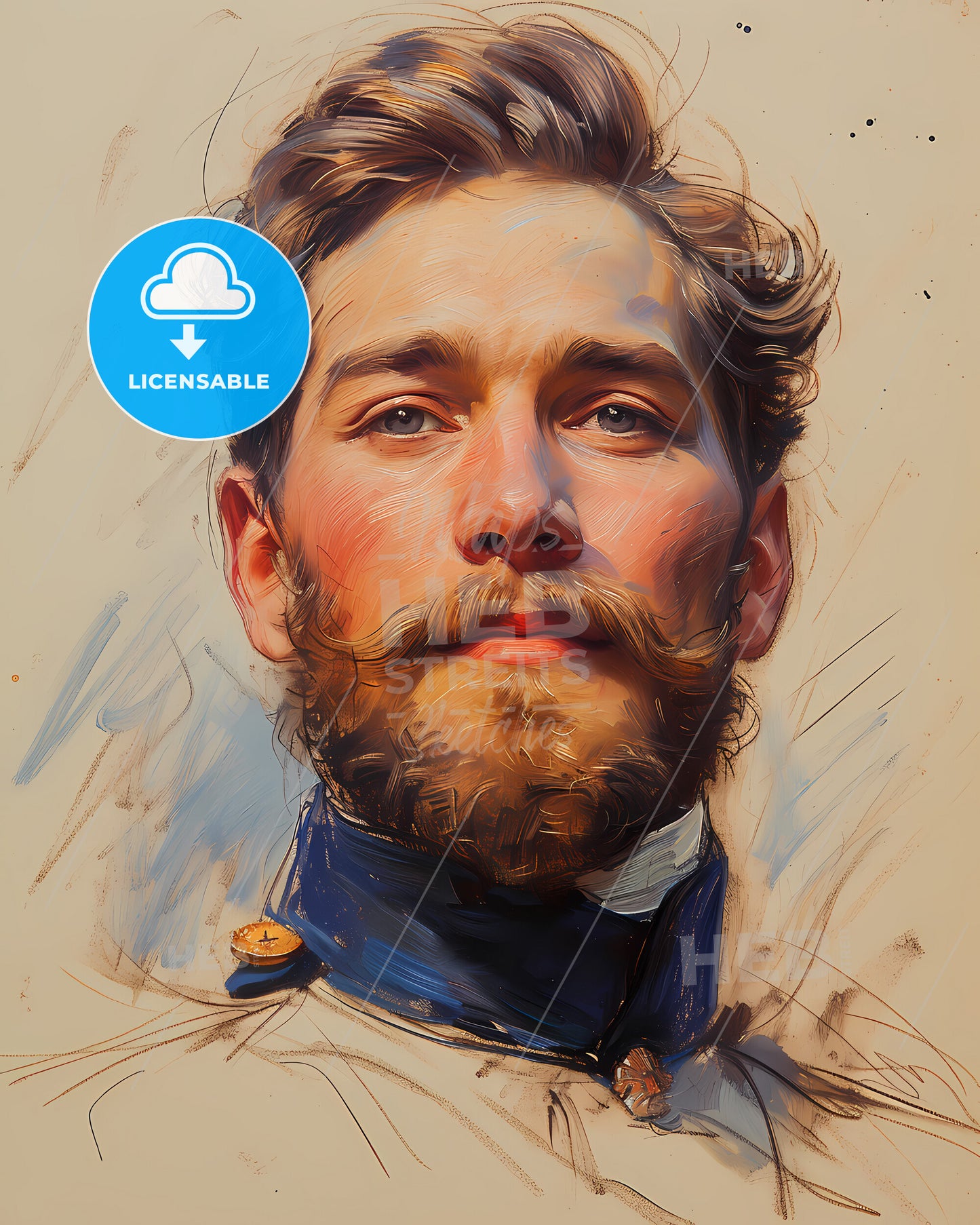 Tsar, Alexander II, 1818 - 1881, a man with a beard