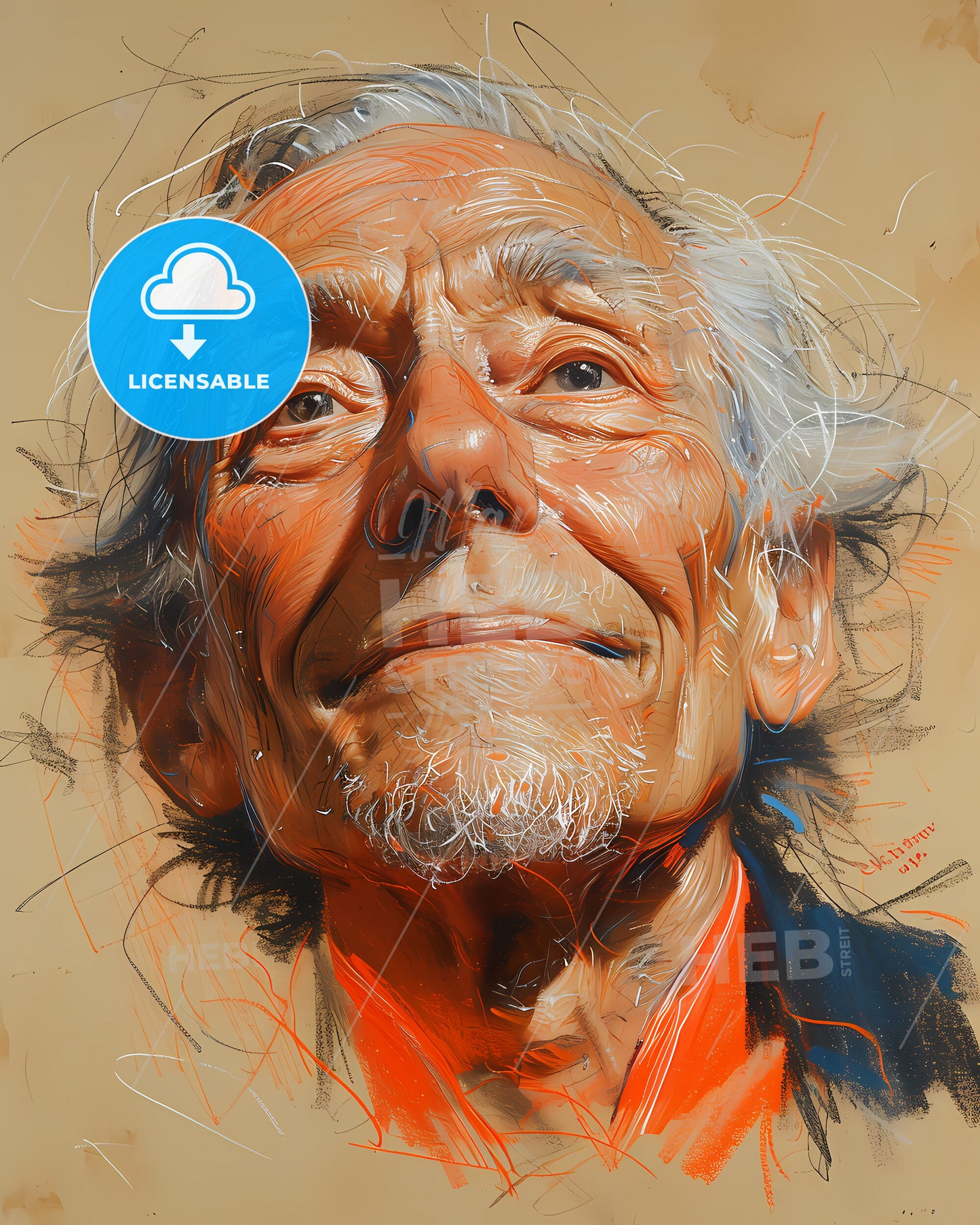 King, George III, 1738 - 1820, a painting of a man