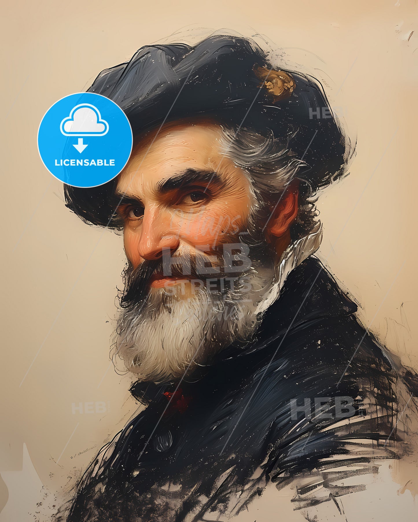 Ferdinand, Magellan, 1480 - 1521, a man with a beard and a hat