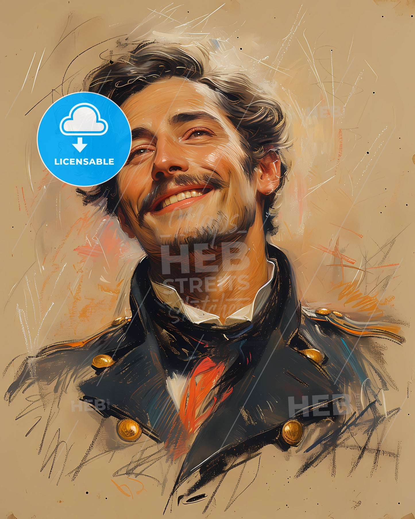 Louis-Napoleon, Bonaparte, 1808 - 1873, a man in a military uniform