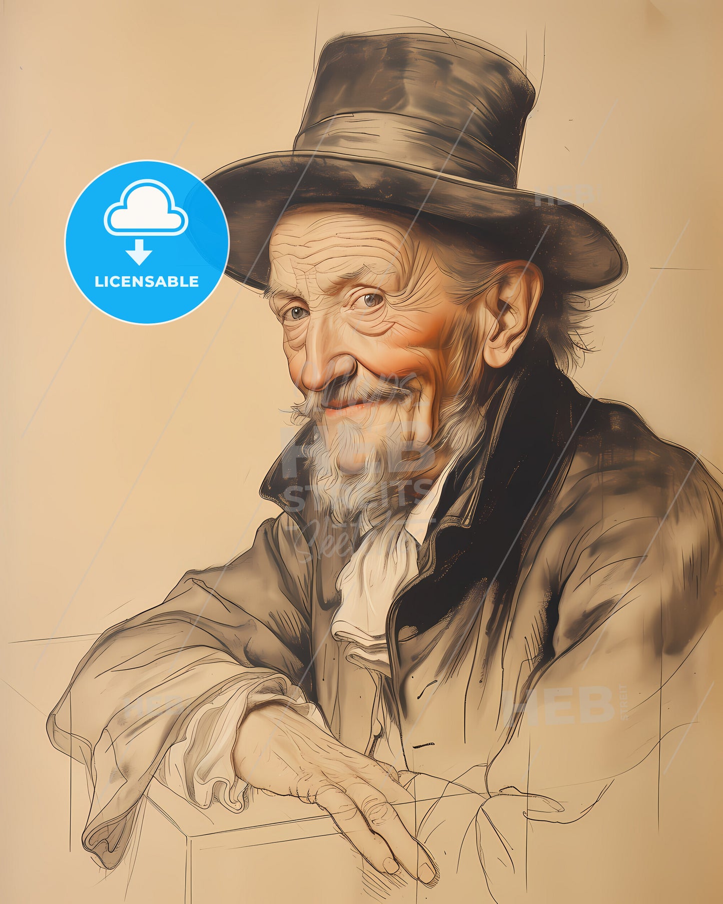 Baltasar, Gracián, 1601 - 1658, a man wearing a hat