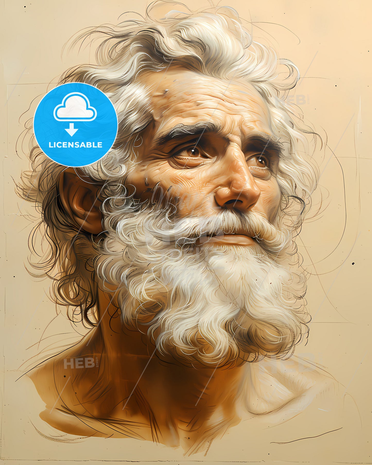 Jan, Zizka, c. 1360 - 1424, a painting of a man with a beard