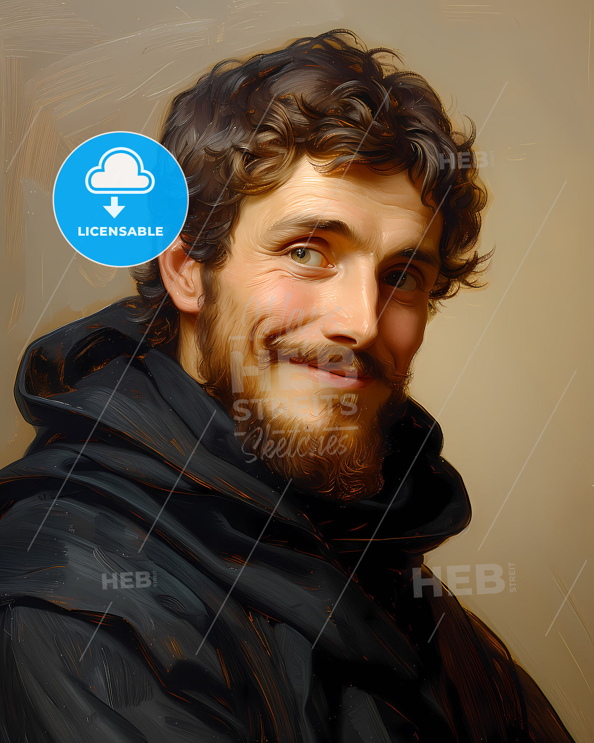 St. Francis, of Assisi, 1181 - 1226, a man with a beard and mustache