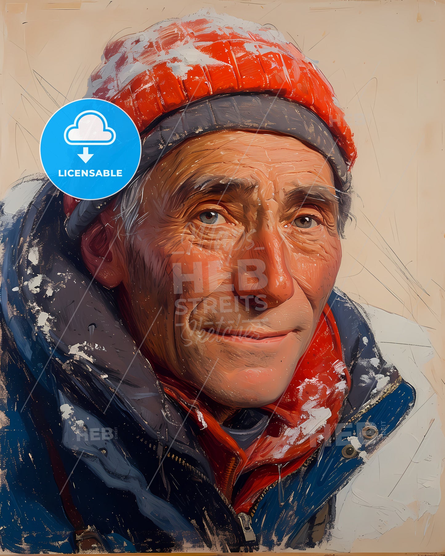 Edward, Whymper, 1840 - 1911, a man wearing a hat and jacket