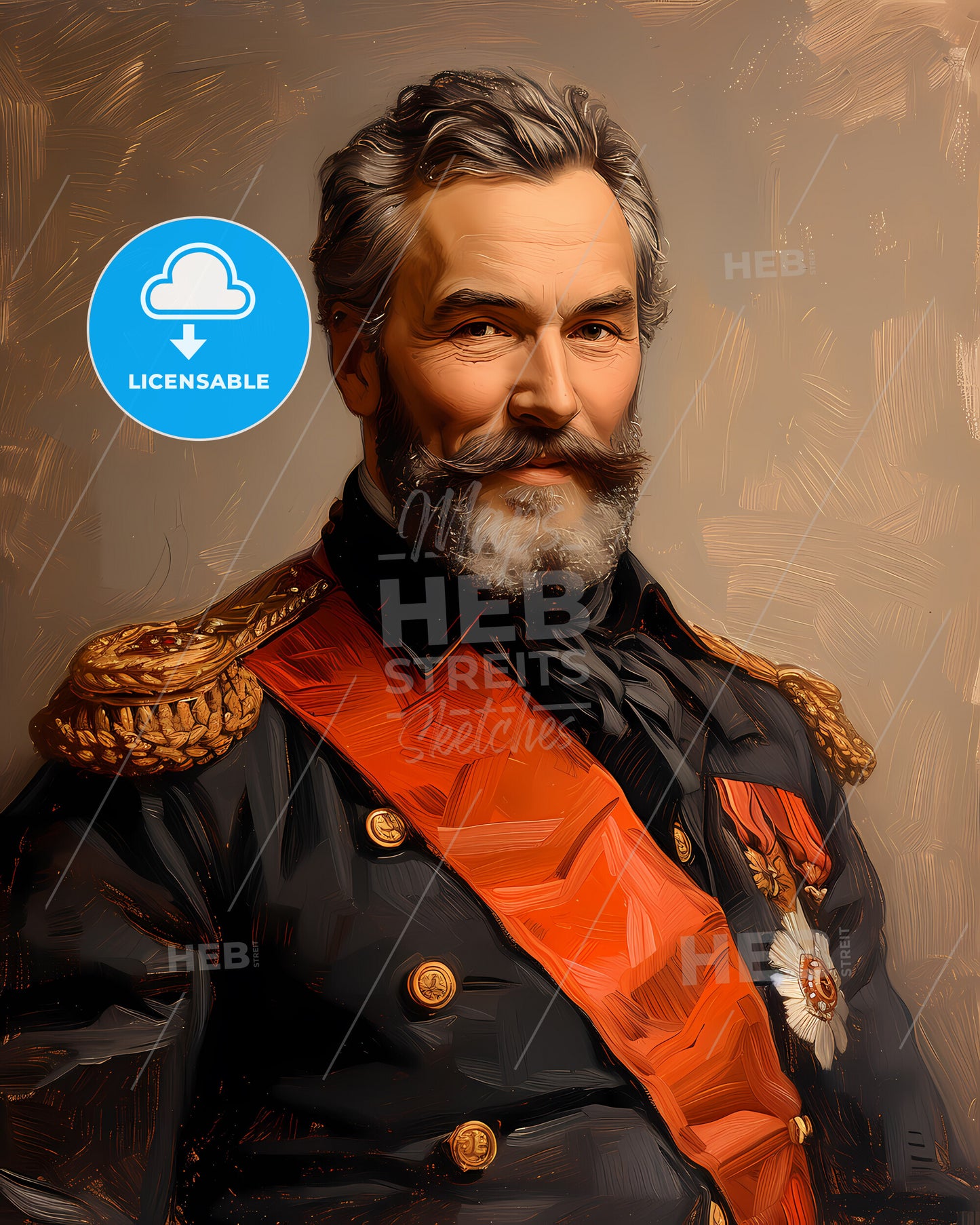 Tsar, Alexander II, 1818 - 1881, a man in a military uniform
