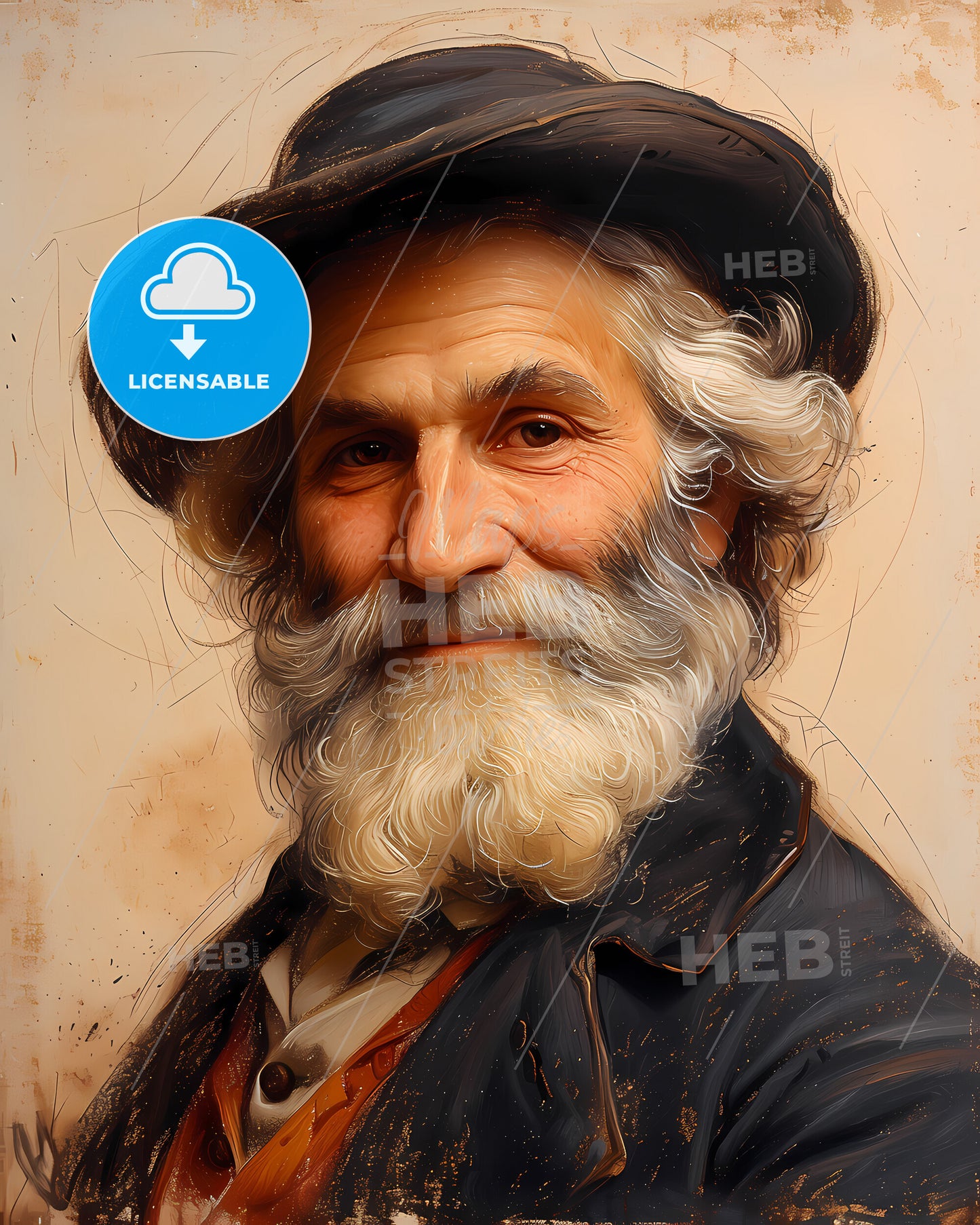 Johannes, Gutenberg, c. 1400 - 1468, a man with a hat and a beard